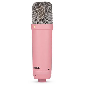 RØDE Mikrofon NT1 Signature Pink Studio-Mikrofon Rosa mit PSA1 Gelenkarm-Stativ