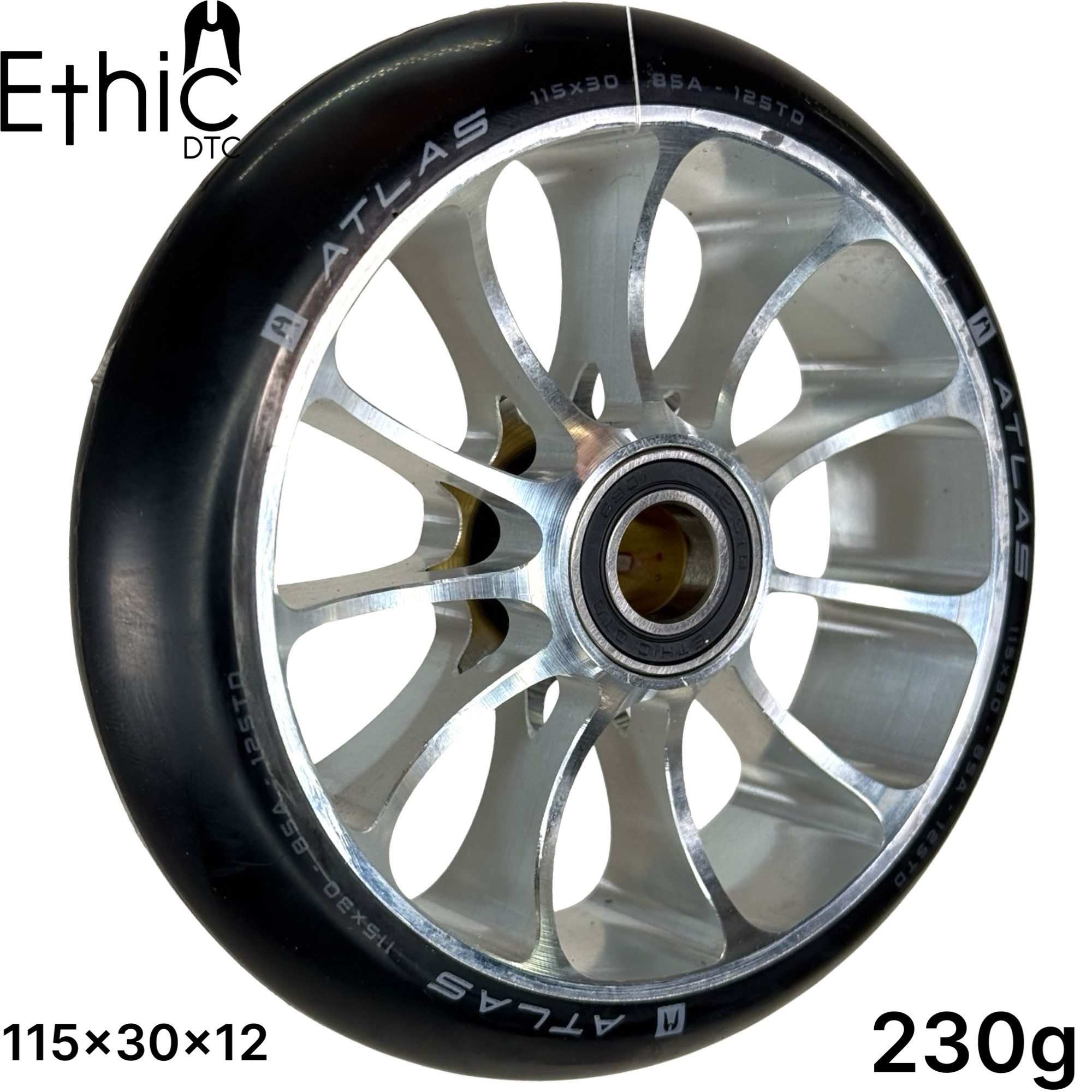 Ethic DTC Stuntscooter Ethic DTC Atlas Stunt-Scooter Rolle 115mm x 30mm 12std Raw