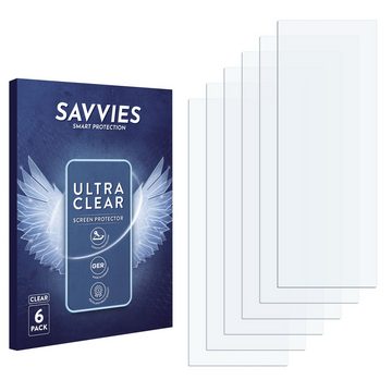 Savvies Schutzfolie für Swisstone SW 600 HR, Displayschutzfolie, 6 Stück, Folie klar