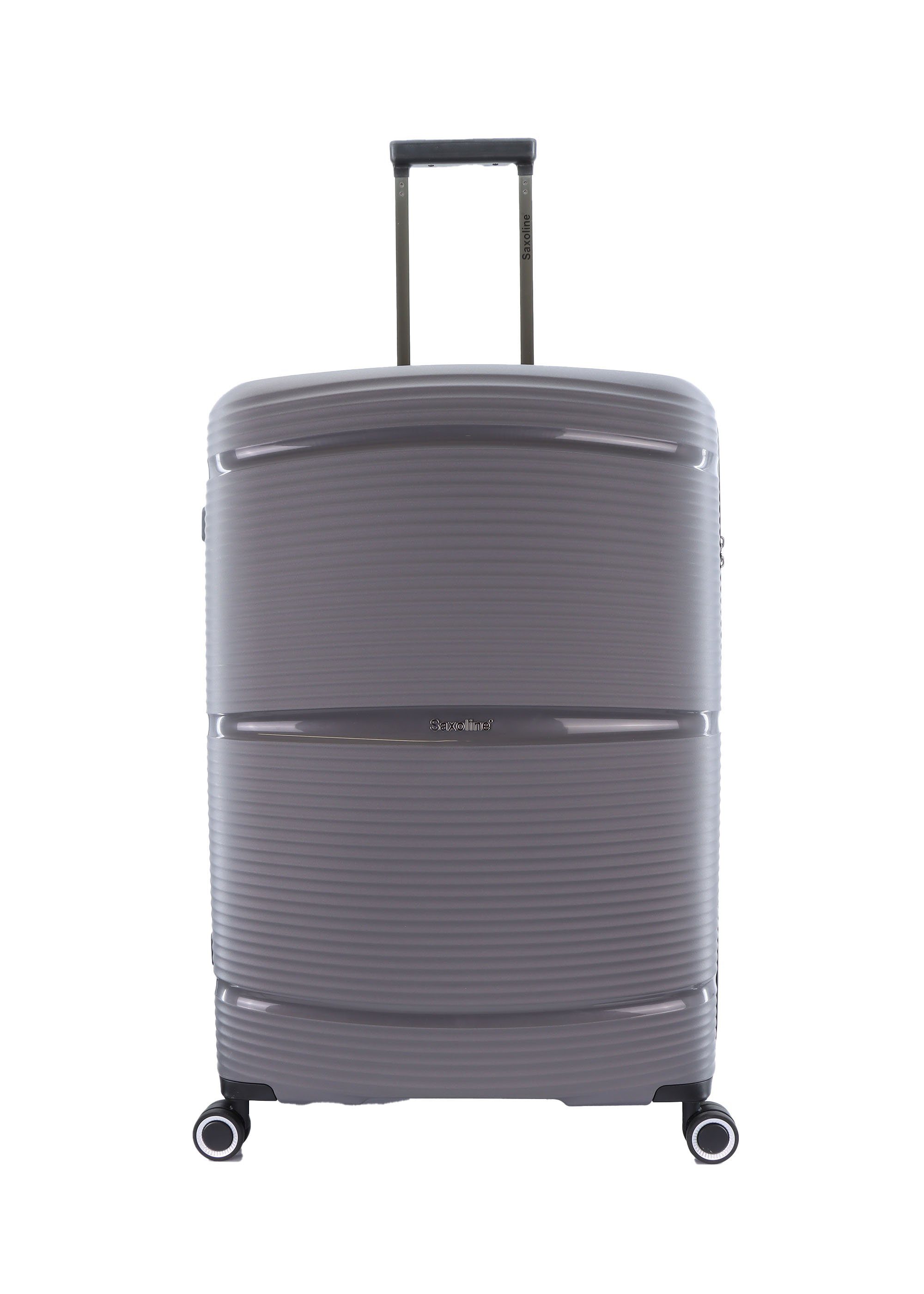 Saxoline® Koffer, mit praktischem U-förmige TSA-Zahlenschloss, und Packbänder Innen-Vollfutter, Packwand