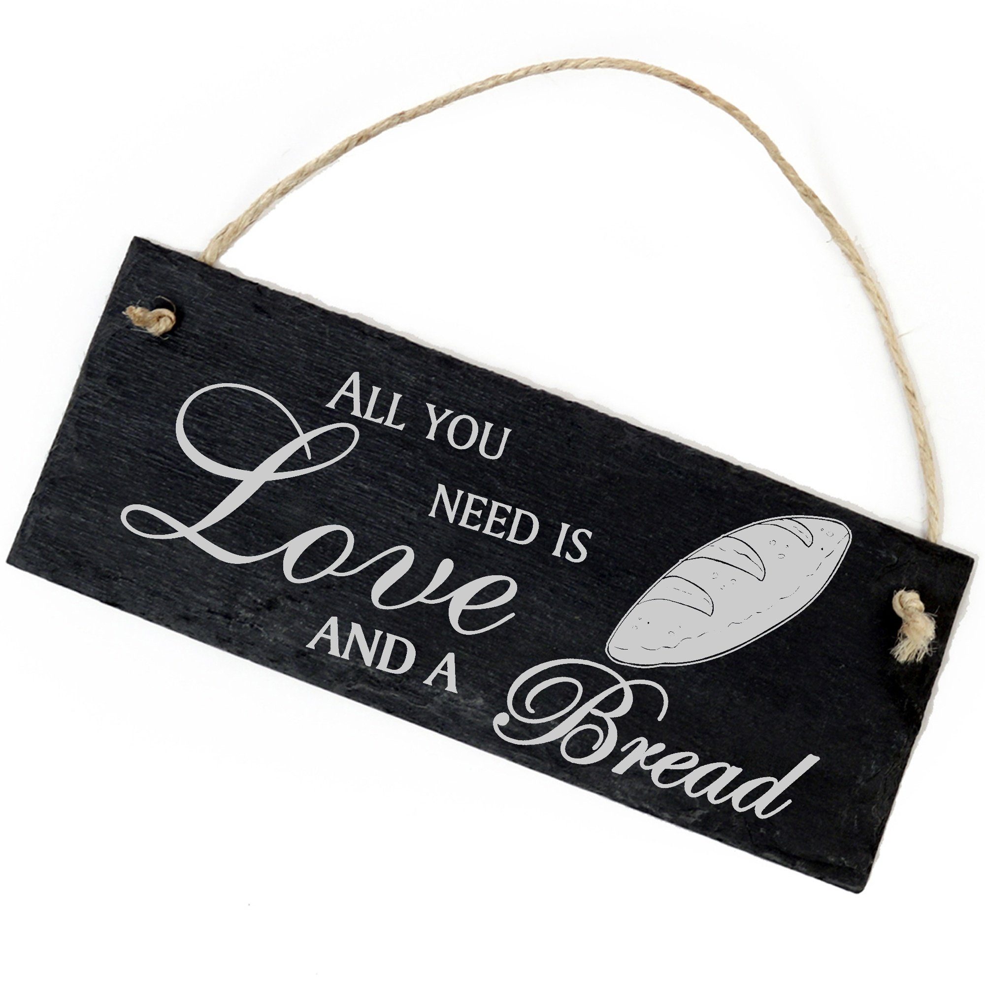 Dekolando Hängedekoration Brot 22x8cm All you need is Love and a Bread