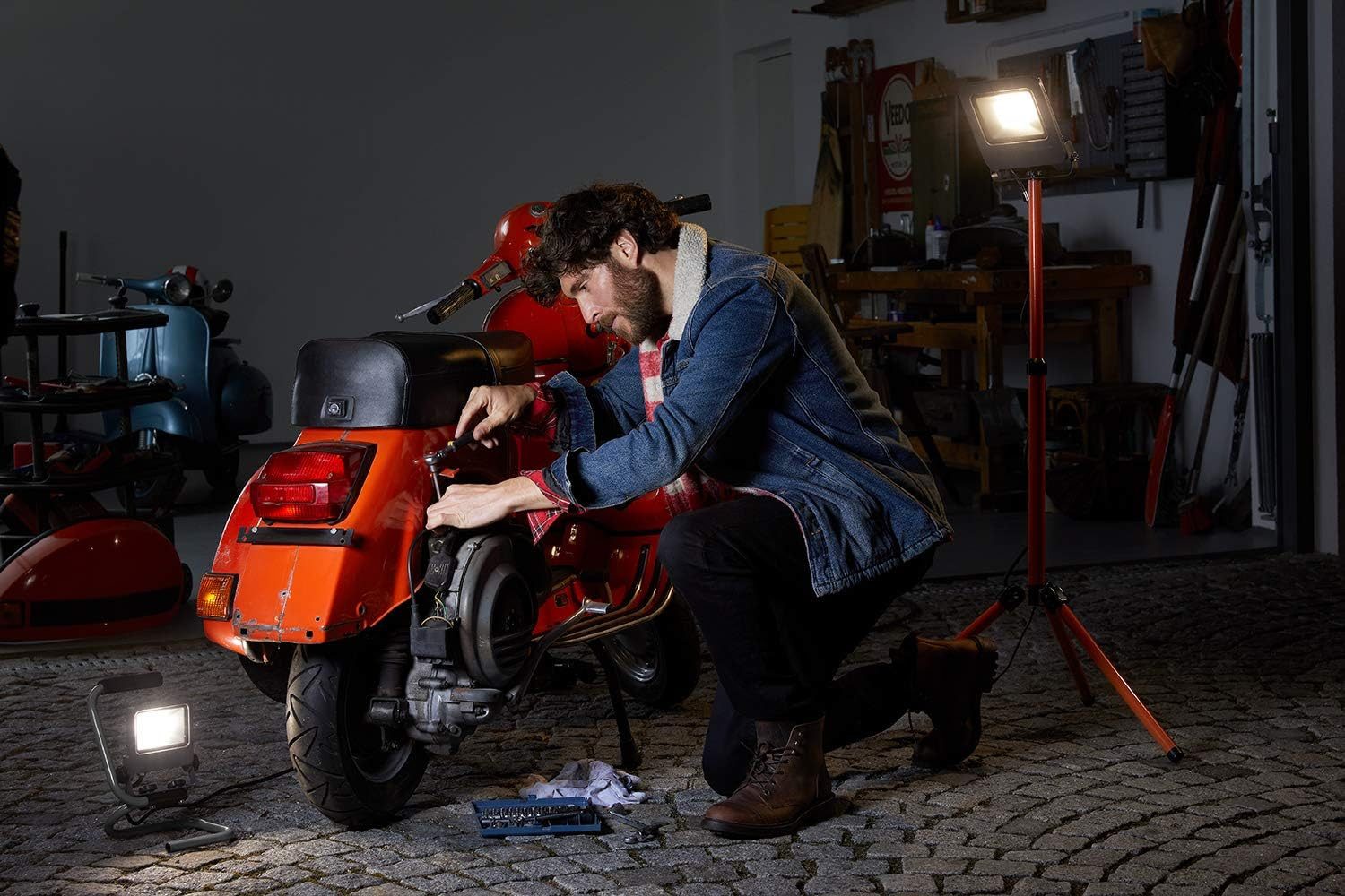 Osram Außen-Wandleuchte Osram LED Worklight Arbeitslicht, für Außenanwendungen, Kaltweiß, S-St, Osram LED Worklight Arbeitslicht, für Außenanwendungen, Kaltweiß, S-St