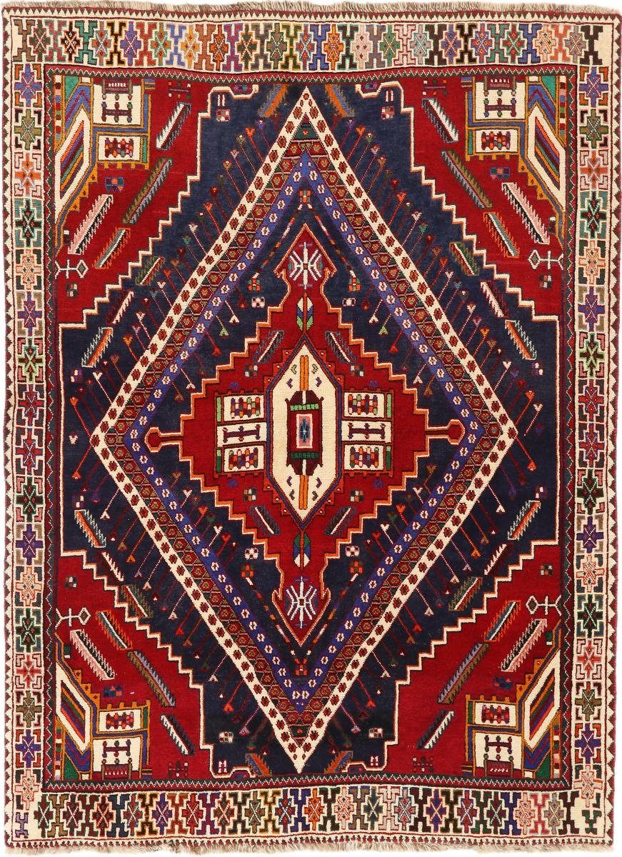 Orientteppich Shiraz 150x203 Handgeknüpfter Orientteppich / Perserteppich, Nain Trading, rechteckig, Höhe: 10 mm
