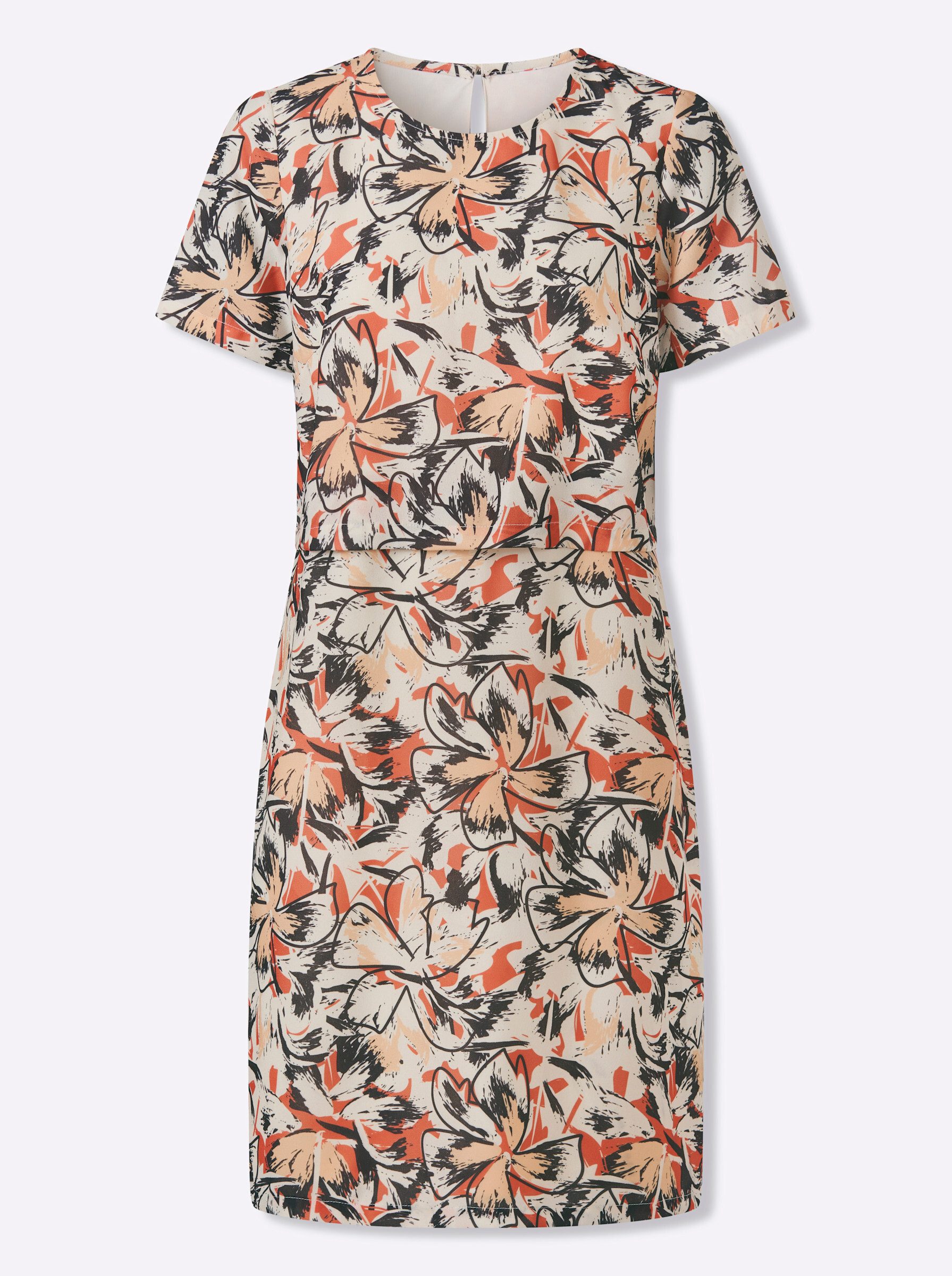 Sieh an! Etuikleid Druck-Kleid Kurzarm – Bild 4 von 5