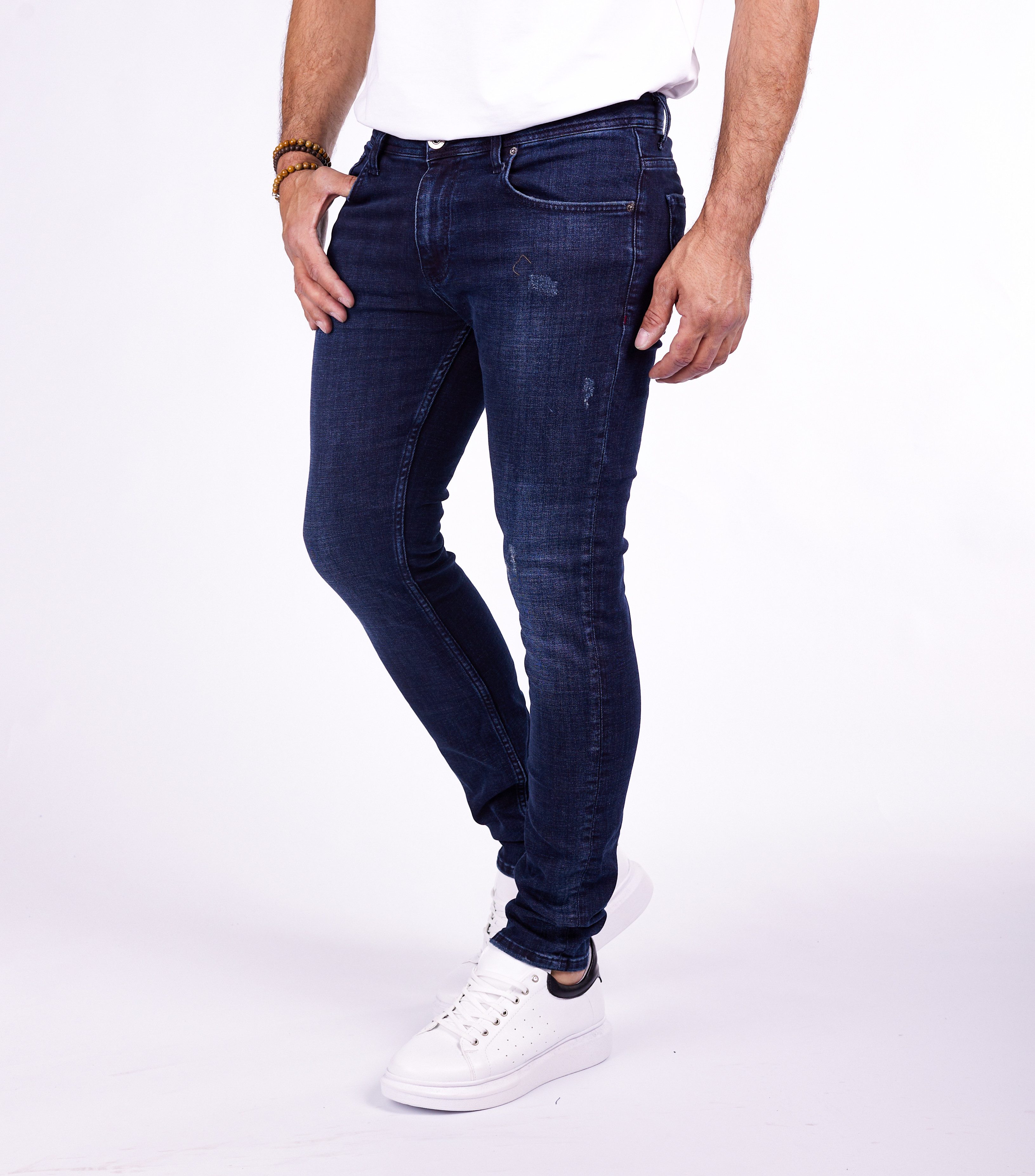 Denim Distriqt Slim-fit-Jeans Herren Basic Slim Fit Jeans mit stretch günstig online kaufen