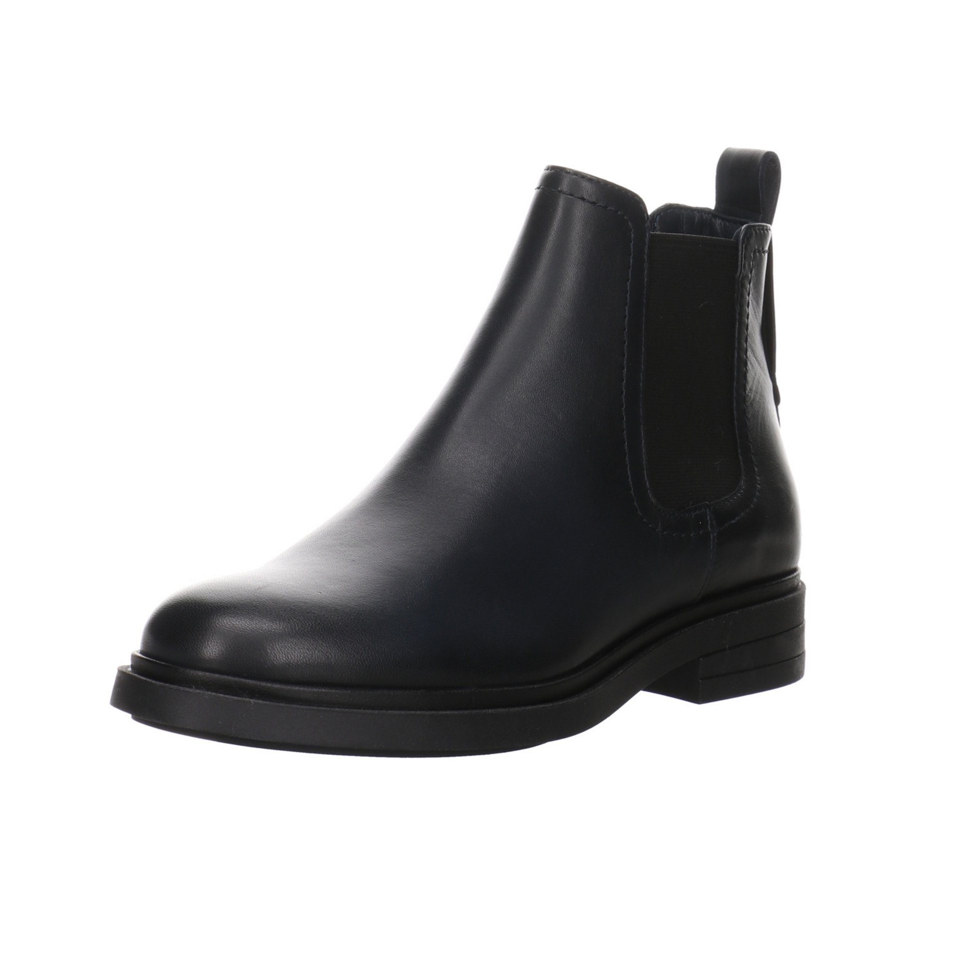 Marc O'Polo Damen Stiefeletten Schuhe Chelsea Boots Stiefelette Leder-/Textilkombination navy