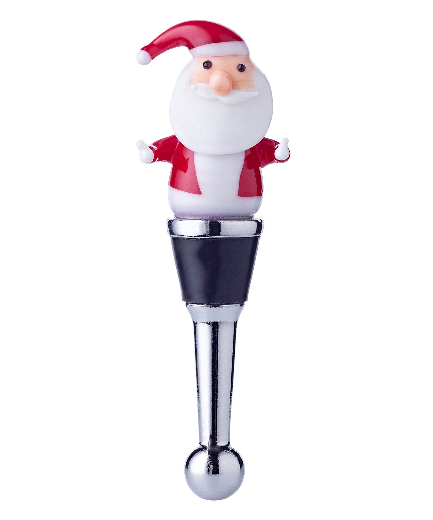 EDZARD Flaschenverschluss Flaschenverschluss Santa, Flaschenkorken für Champagnerflaschen im Stil traditioneller Glaskunst