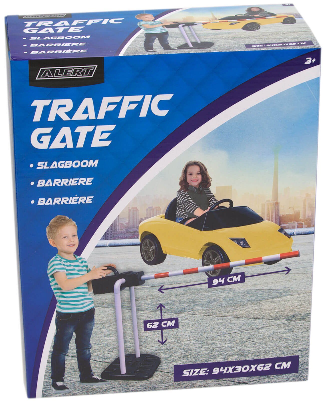 Alert Spiel-Verkehrszeichen Kinder Parkplatz Straßen Schranke Verkehrsschranke