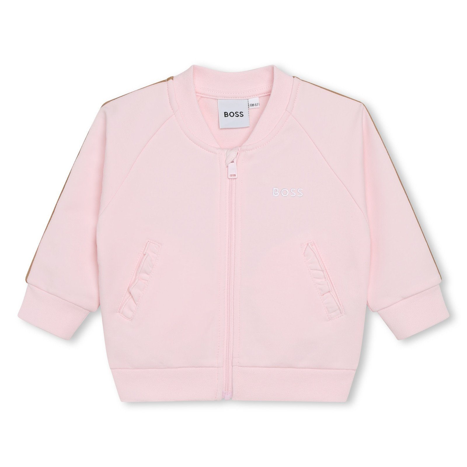 Boss Kidswear Neugeborenen-Geschenkset BOSS Kidswear Baby 3-Teiler Jogginganzug rosa