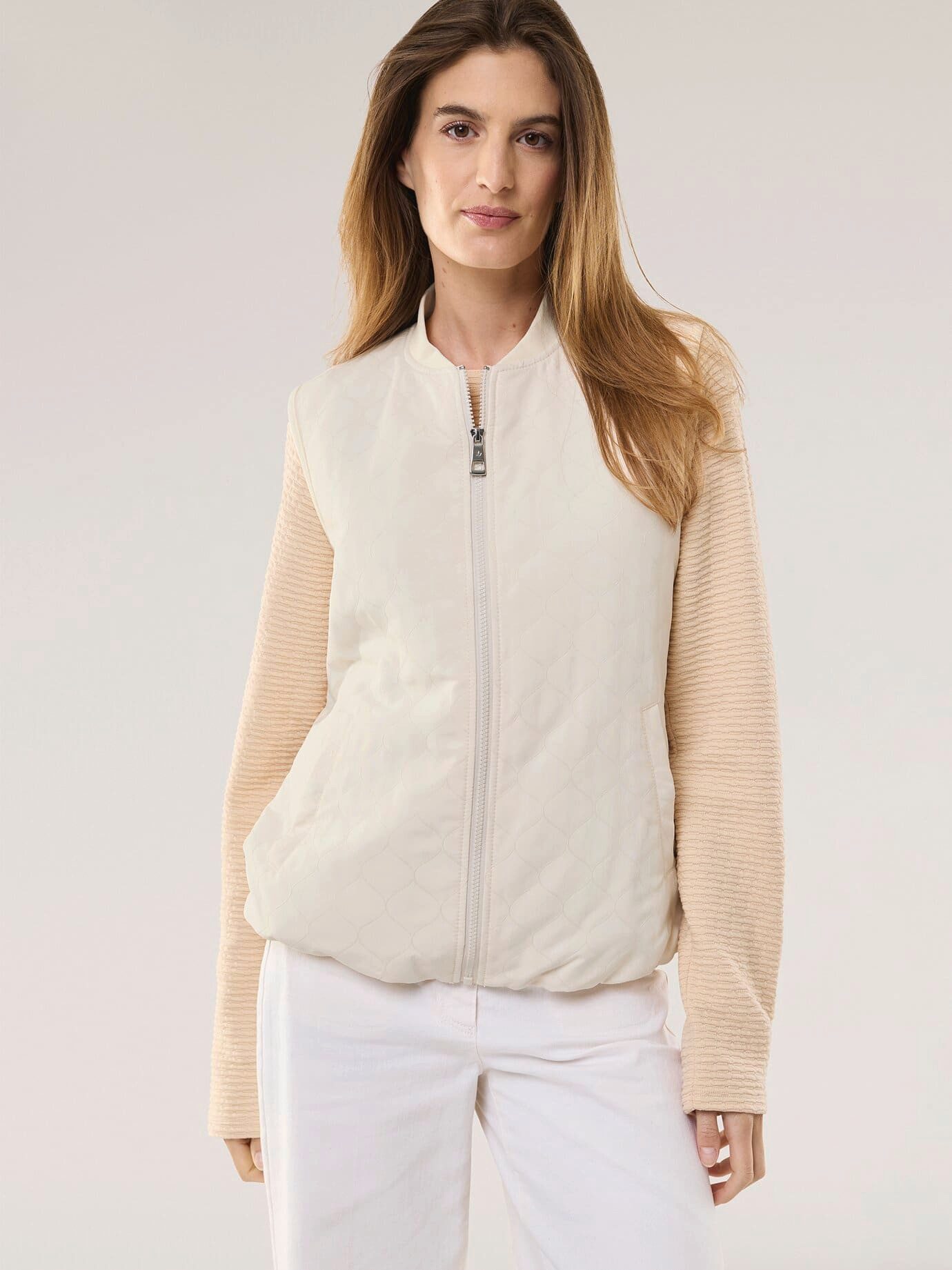 Walbusch Jerseyweste Damen Jacquardweste, modisch, pflegeleicht