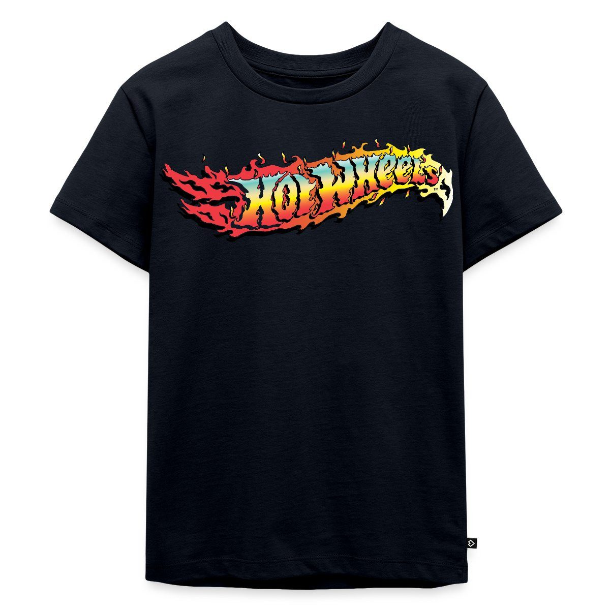 T-Shirt Hot Wheels Logo-Design Mit Flammen Kinder Premium T-Shirt