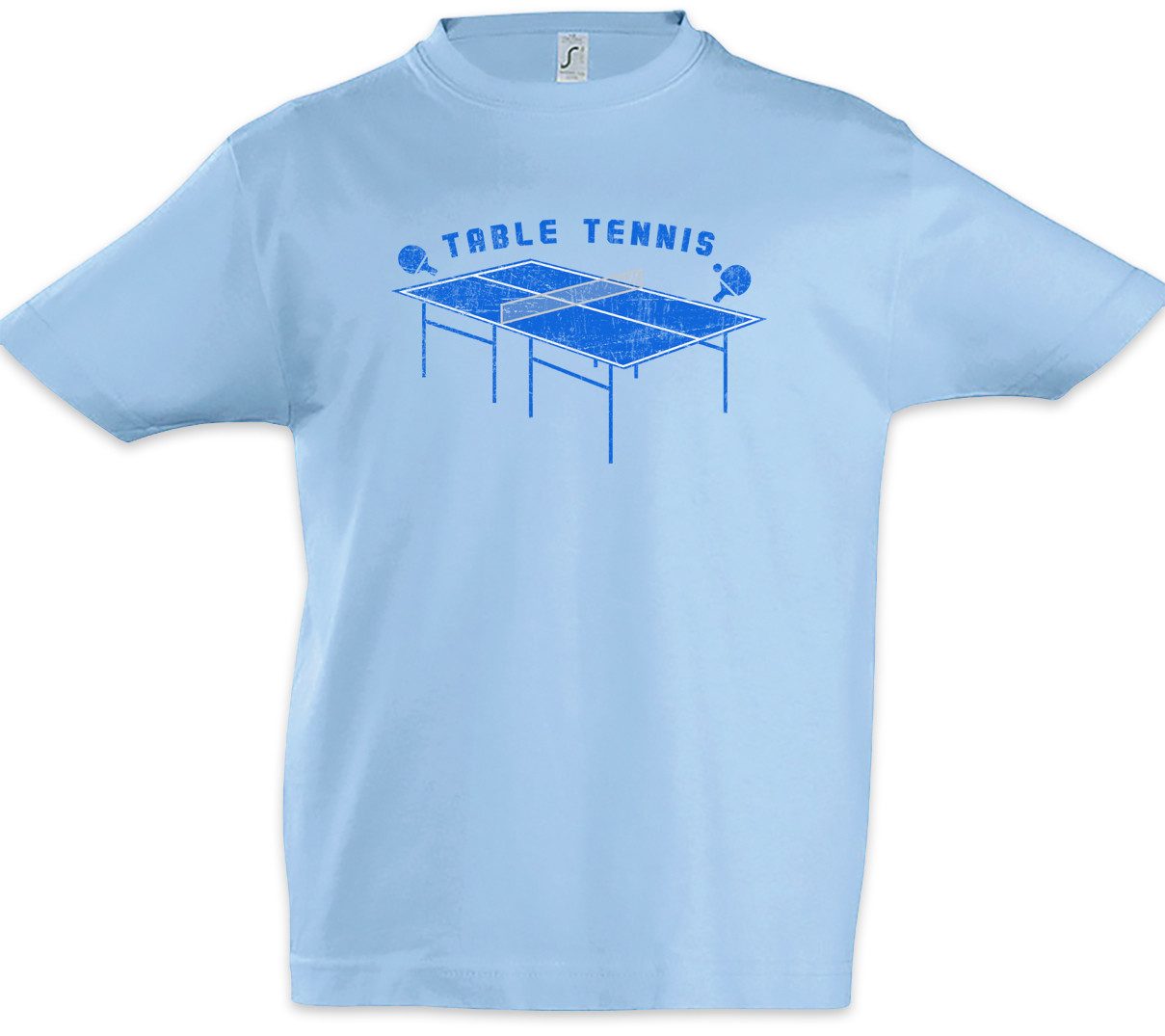 Print-Shirt Table Tennis Table Kinder T-Shirt Ping-Pong Tischtennis Player Sport