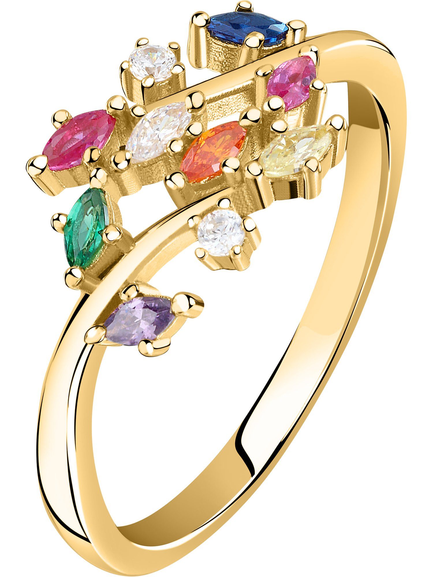 CHRIST Silberring CHRIST Damen-Ring 925er Silber, recycelt Zirkonia, Zirkonia