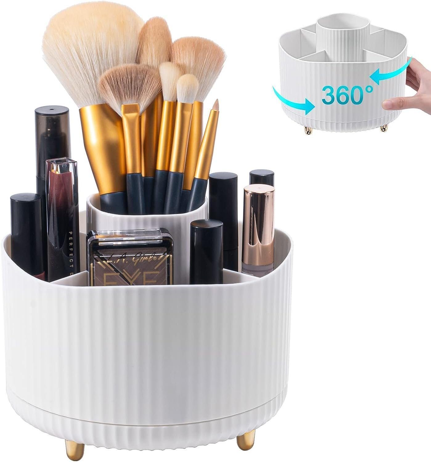 Bad DOPWii für Kosmetik Organizer Frisiertisch Make-Up Organizer,360°Drehbarer Kosmetikbox