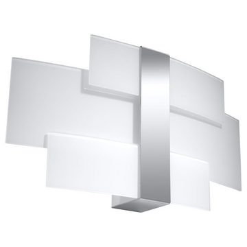 famlights Wandleuchte, Wandleuchte Yannick aus Stahl in Weiß G9 2 x 40 W, keine Angabe, Leuchtmittel enthalten: Nein, warmweiss, Wandleuchte, Wandlampe, Wandlicht