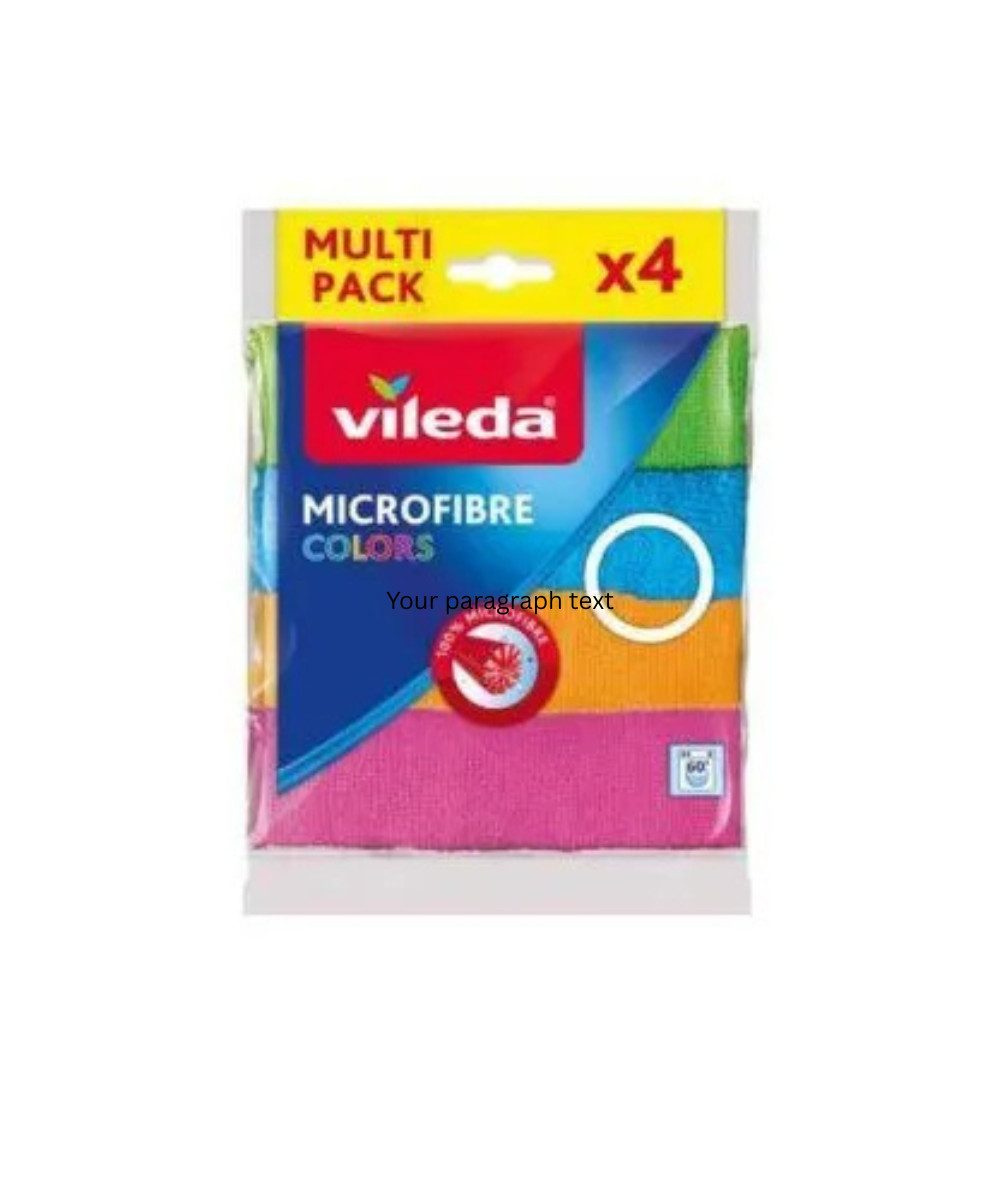 Vileda VILEDA Allzwecktuch Microfaser Colors 4er 151502 Mikrofasertuch (packung, 4-tlg., VILEDA Allzwecktuch Microfaser)