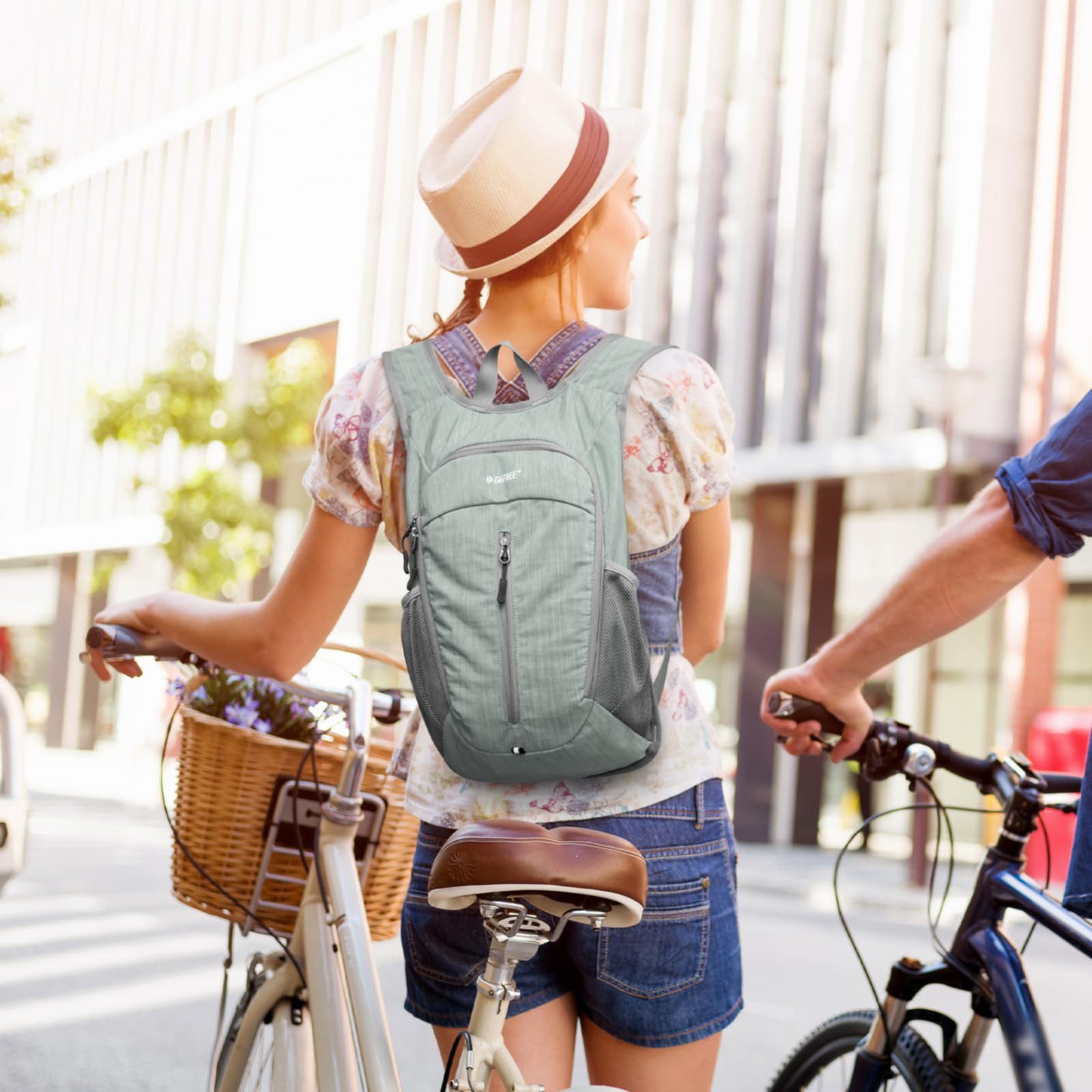 G4Free Wanderrucksack 10L Kleiner Wanderrucksack Leicht Faltbar Freizeit Tagesrucksack (1-tlg), 10-Liter-Freizeit-Faltrucksack