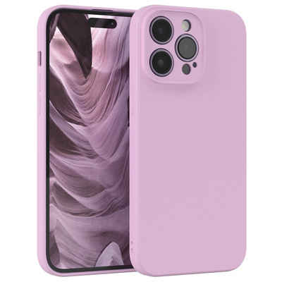 EAZY CASE Handyhülle TPU Hülle für Apple iPhone 14 Pro Max 6,7 Zoll, Hülle mit Kameraschutz handycover Soft Smart Slimcover Lila / Flieder