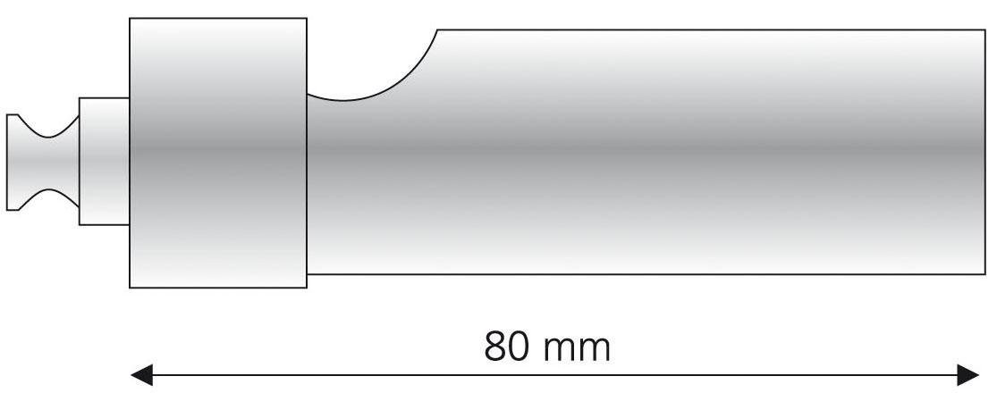 Mehrfachverlängerung »Power«, Liedeco, Gardinenstangen, (1-St), für Gardinenstangen Ø 20 mm-HomeTrends