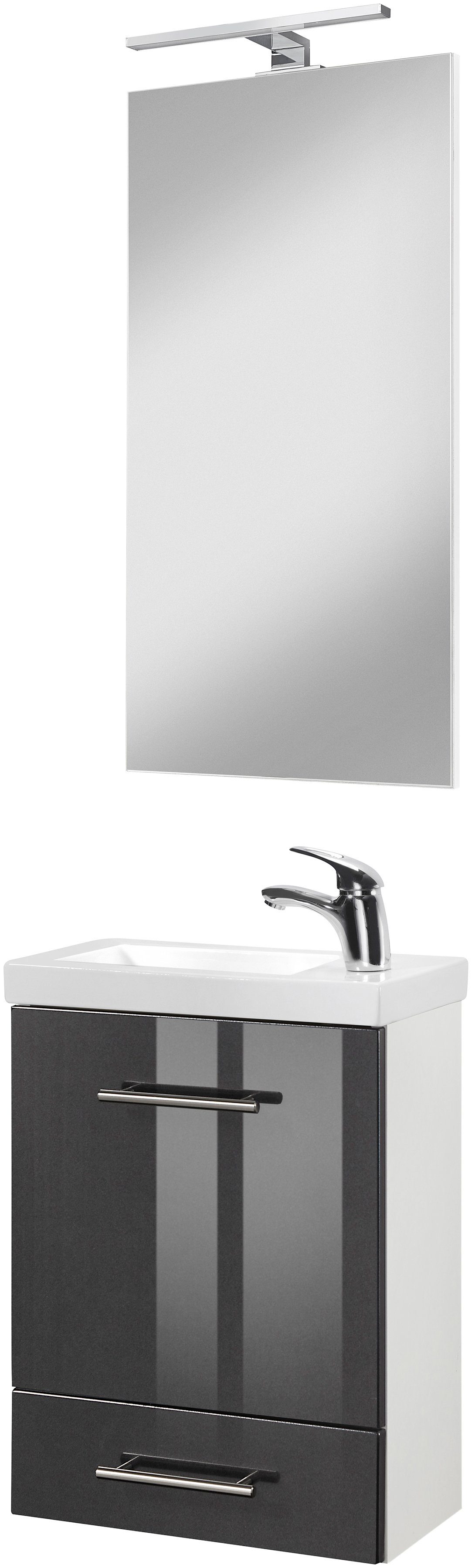 HELD MÖBEL Waschplatz-Set »Trento«, Gästebad SlimLine Kleinbad Set