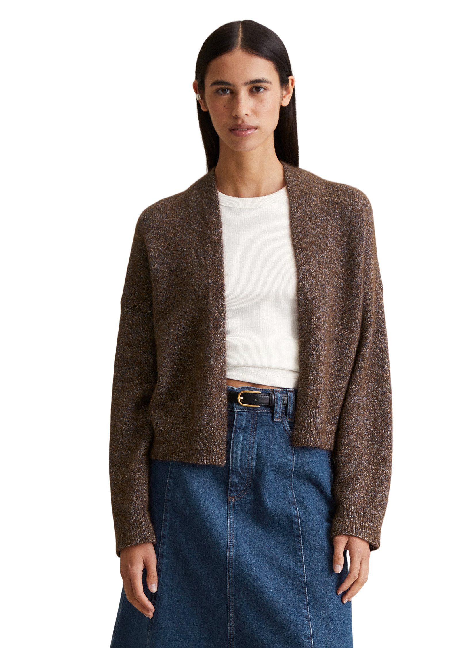 Marc O'Polo DENIM Cardigan aus Baumwoll-Multicolor-Garn günstig online kaufen