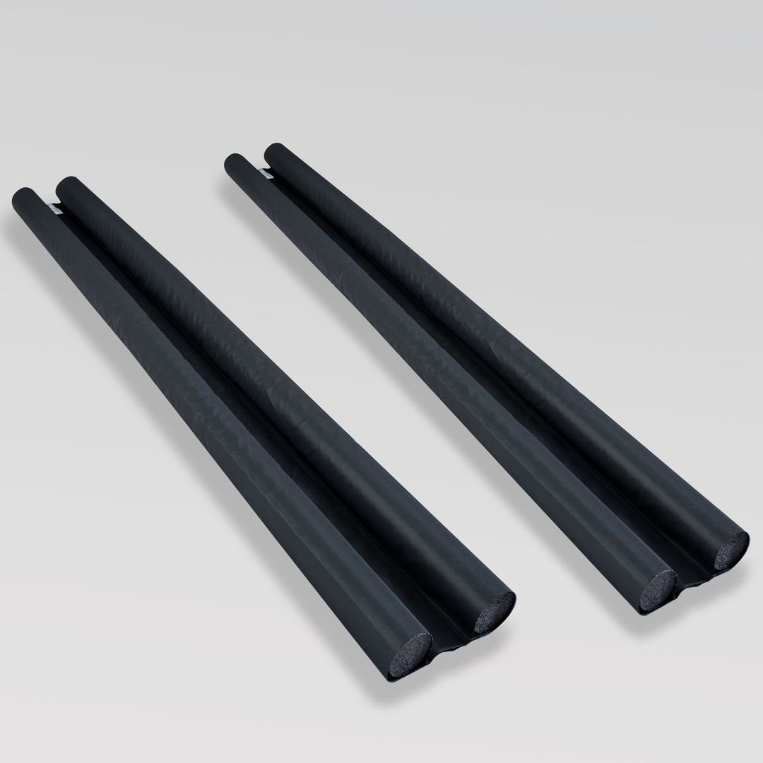 laro Zugluftstopper Zugluftstopper für Türen -Luftzugstopper Schwarz, 2-tlg.