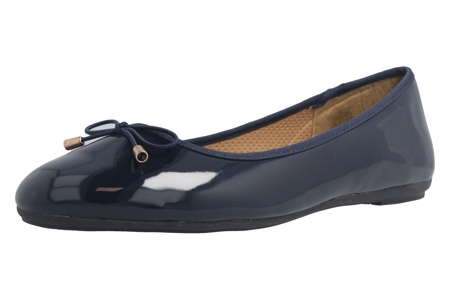 2.514378 Fiona Navy Patent Ballerina