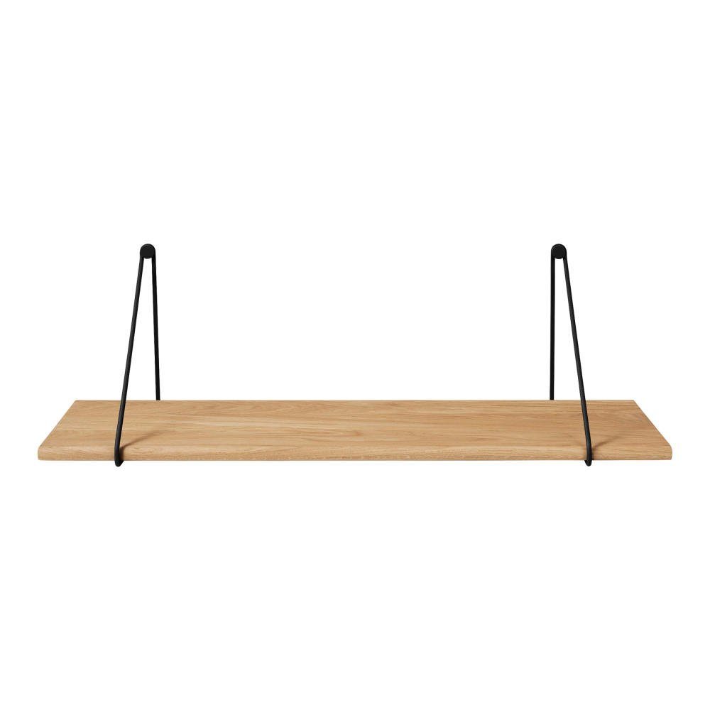 blomus Regal Wandregal PANOLA, Regal, Ablage, Flach, Eiche, oak, 80 x 24 cm, 66111