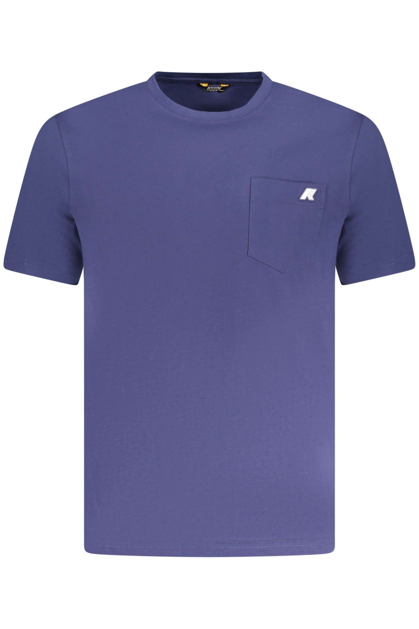 K-WAY T-Shirt Herren Kurzarm-Shirt Blau mit Rundhalsausschnitt