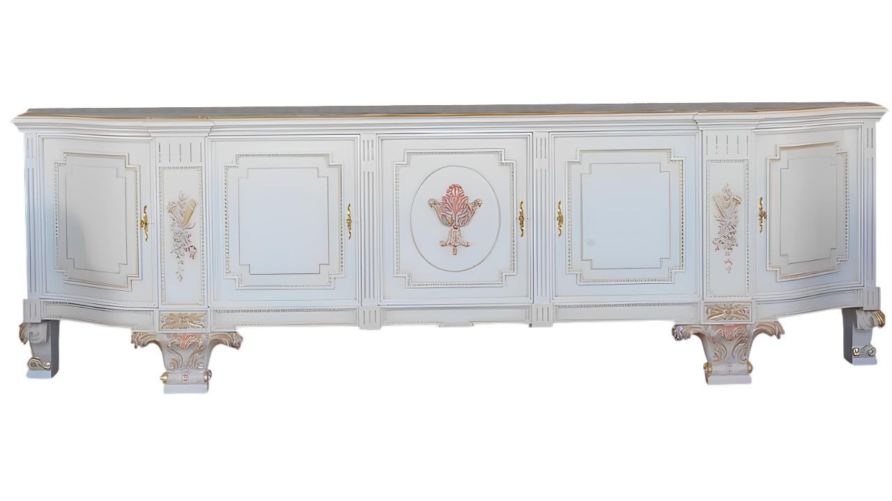 Xlmoebel TV-Board Holzkommode im italienischen Design mit integriertem TV-Stauraum (Sideboard, Sideboard), Hergestellt in Italy