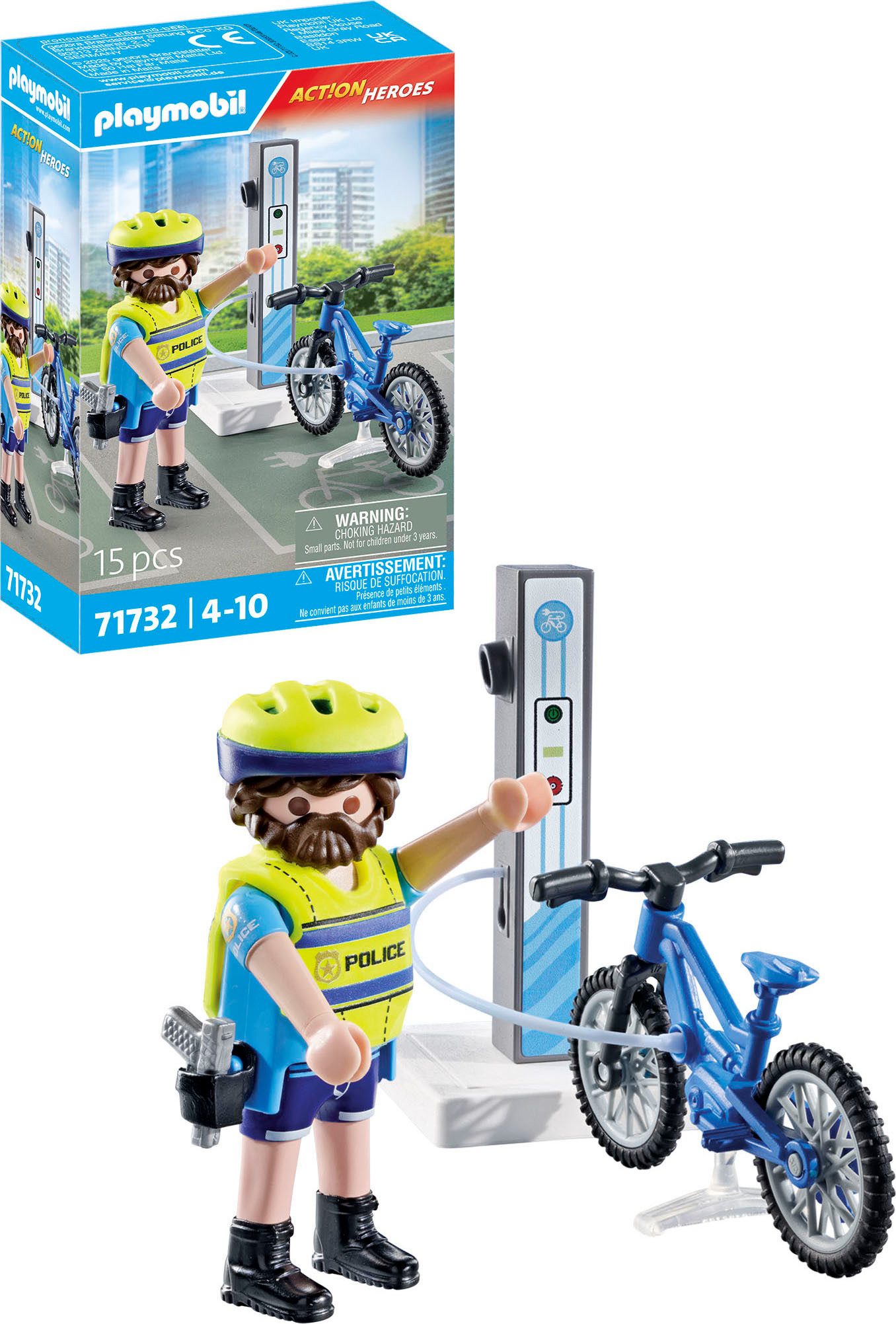 Playmobil® Polizei Fahrradstreife (71732), Playmobil Action Heroes Konstruk günstig online kaufen