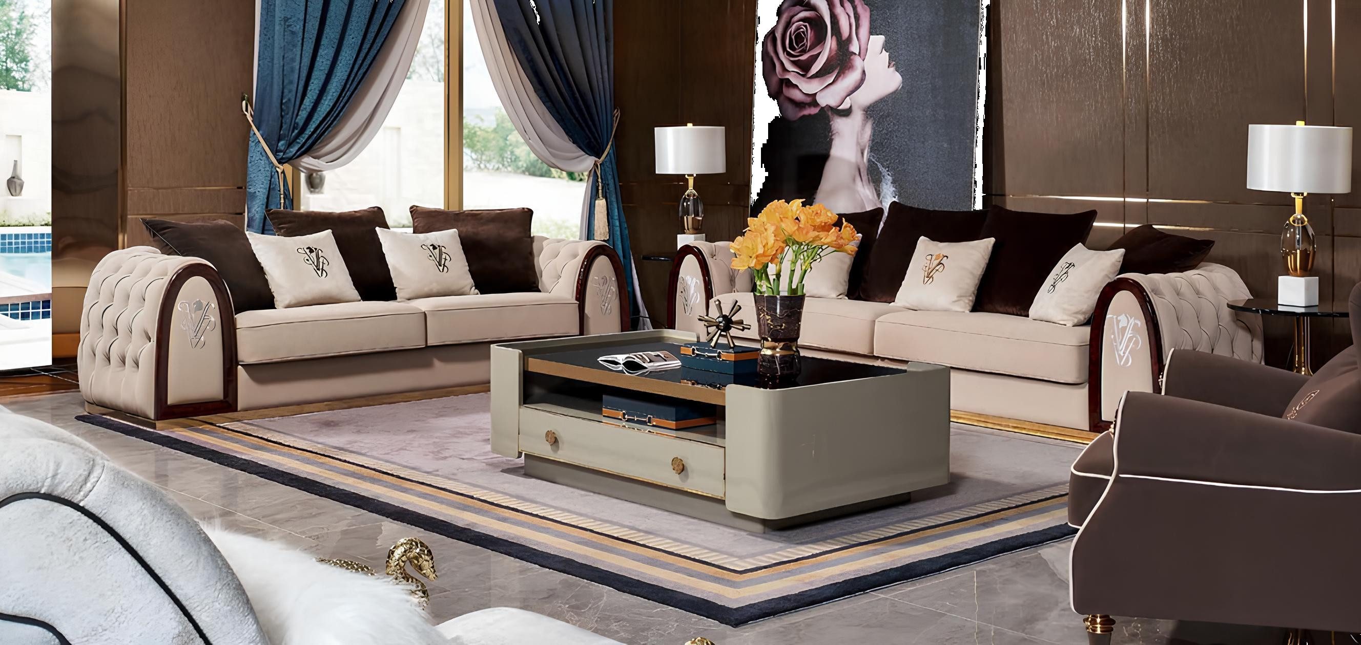 Xlmoebel Couchtisch Neuer Designer Wohnzimmertisch als Beistell- Kaffee- oder Couchtisch (Couchtisch), Hergestellt in Europa