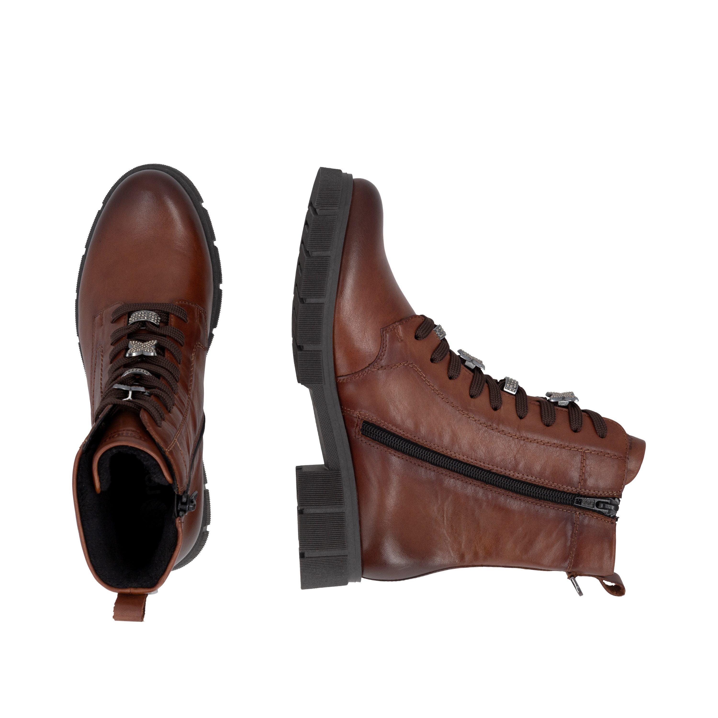 Remonte Schnürstiefelette Schnürboots, Blockabsatz, mit wasserabweisender TEX-Membran