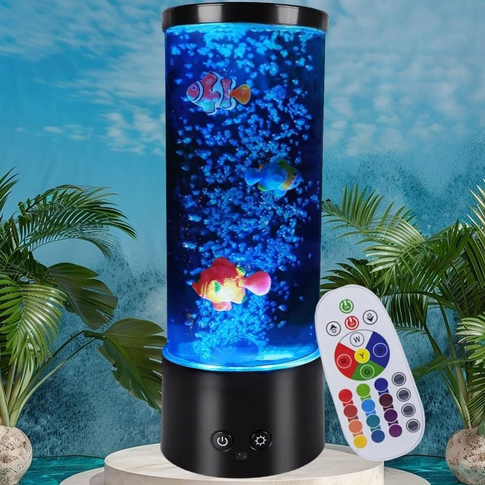 VIVIHEYDAY Lavalampe Aquarium Lampe, Blasenlichtlampe mit Fisch Aquarium Na günstig online kaufen