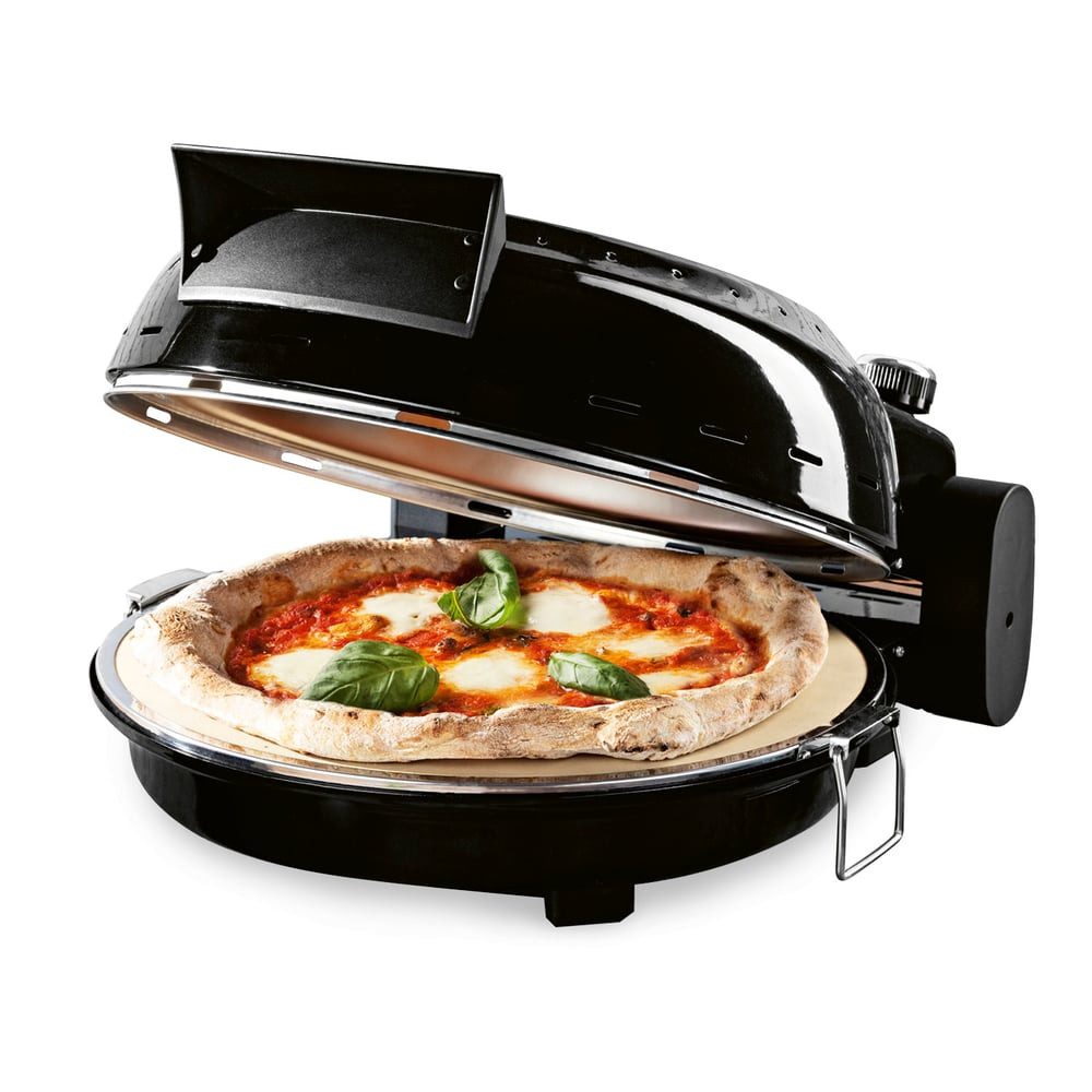 Elektrische Pizzapfanne Pizza Maker inkl. Pizzastein