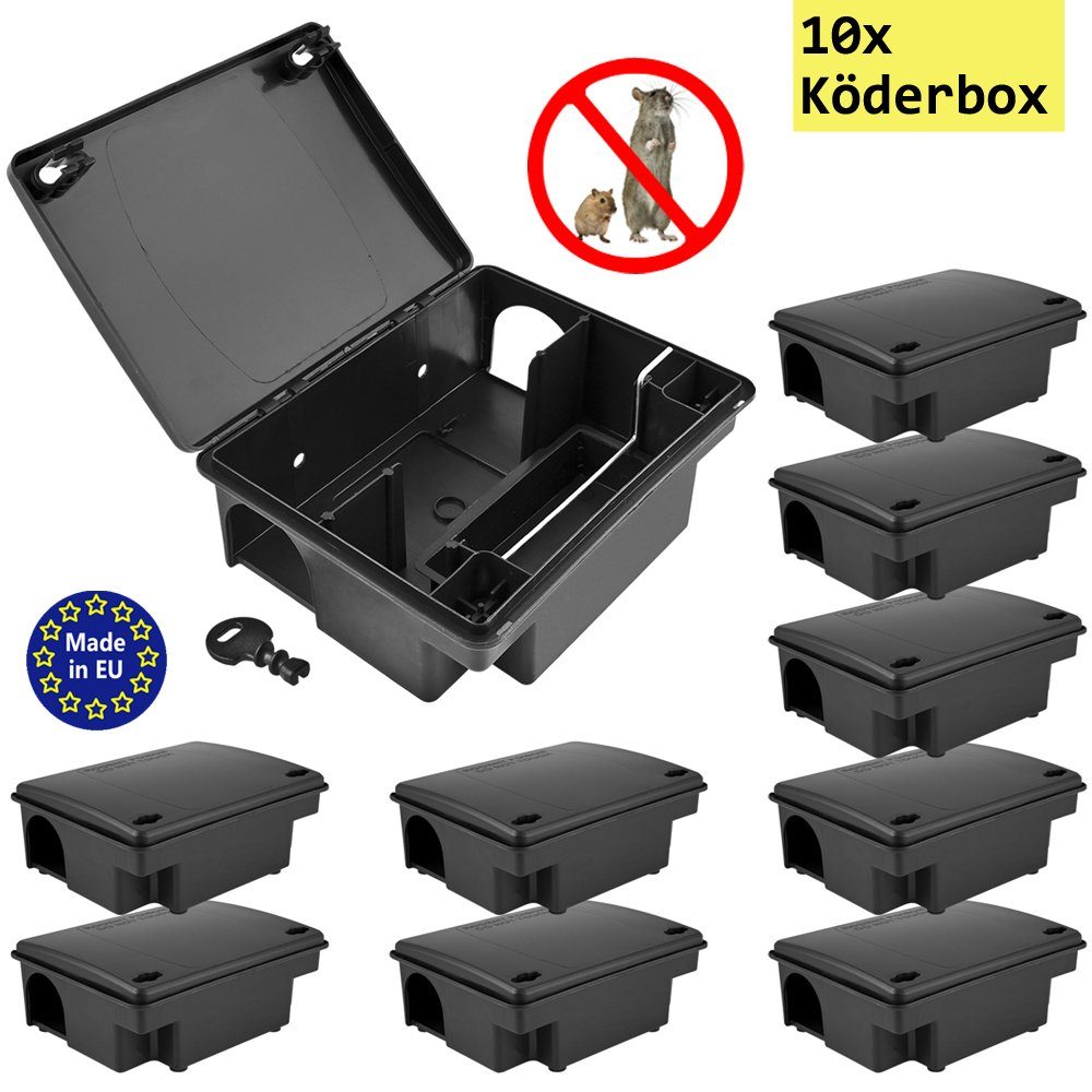 Petigi Köderbox 1-30x Köderstation Nagerköderstation Köderbox Mäusebox Rattenbox Falle