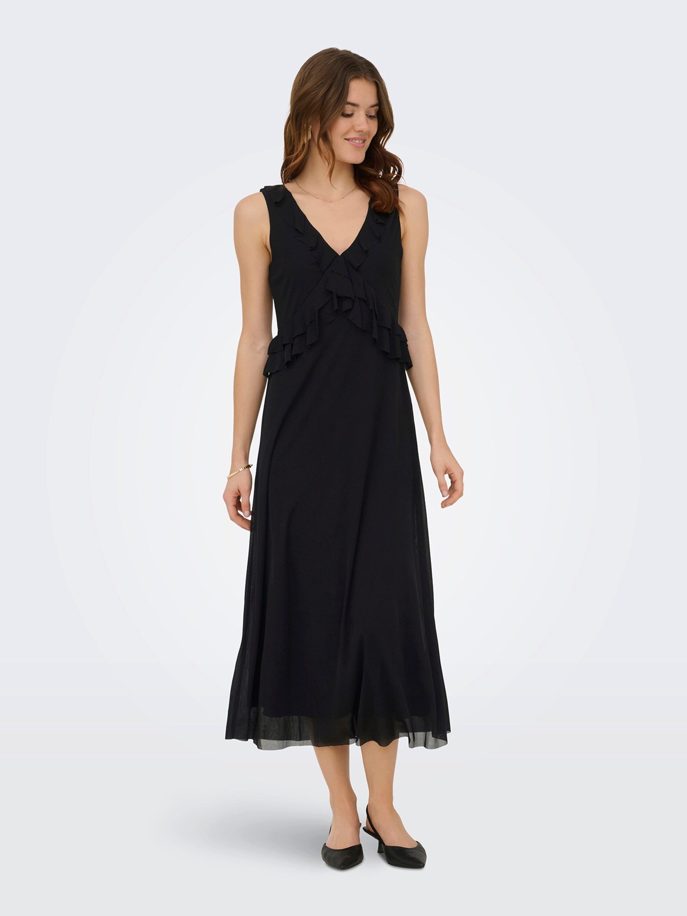 ONLY Maxikleid ONLKazel (1-tlg) Rüschen