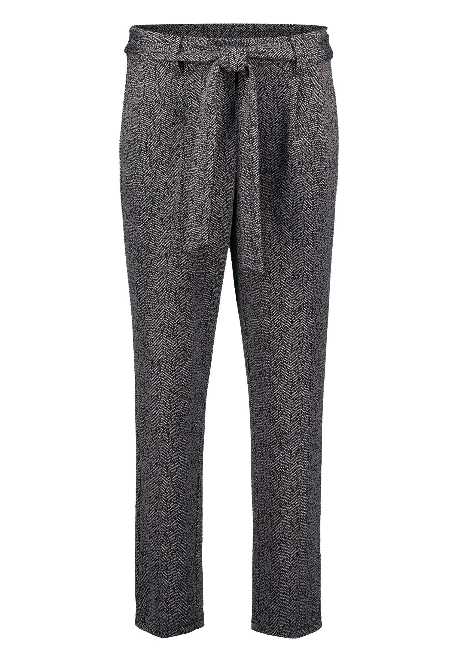 Zero Stoffhose Damen Stoffhose Herringbone mit Bindegürtel 28 Inch Gürtel günstig online kaufen