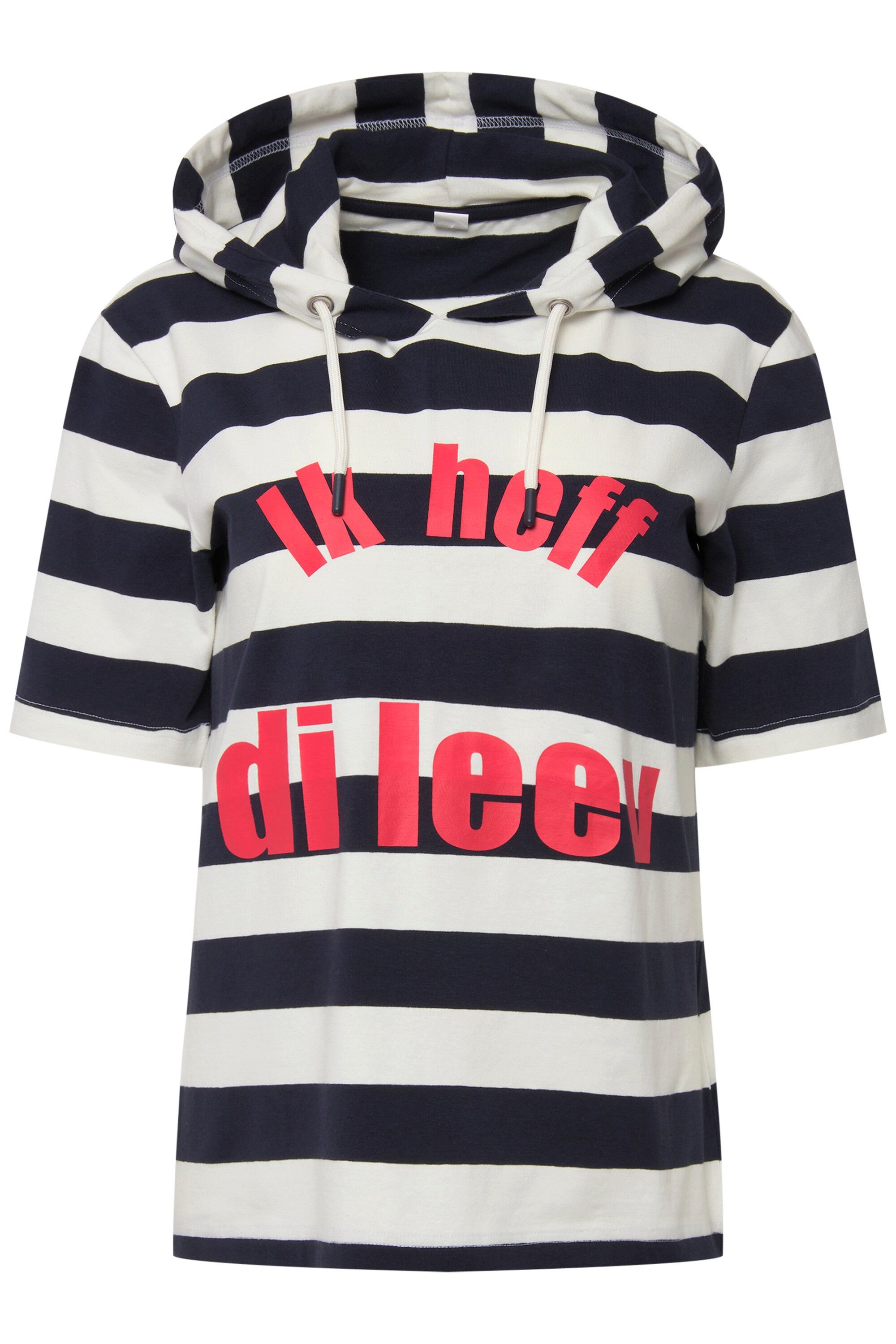 Laurasøn T-Shirt T-Shirt Ringel Statement Halbarm günstig online kaufen