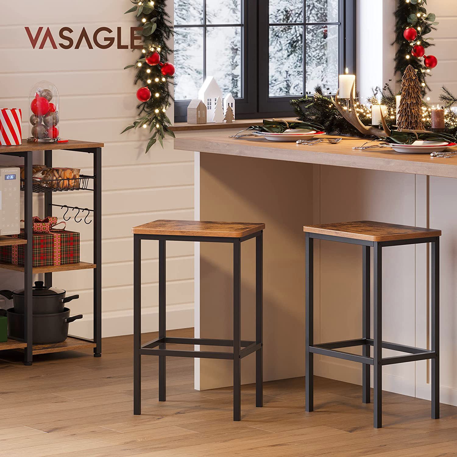 VASAGLE Barhocker Barstühle (Set, 2 St., günstig online kaufen