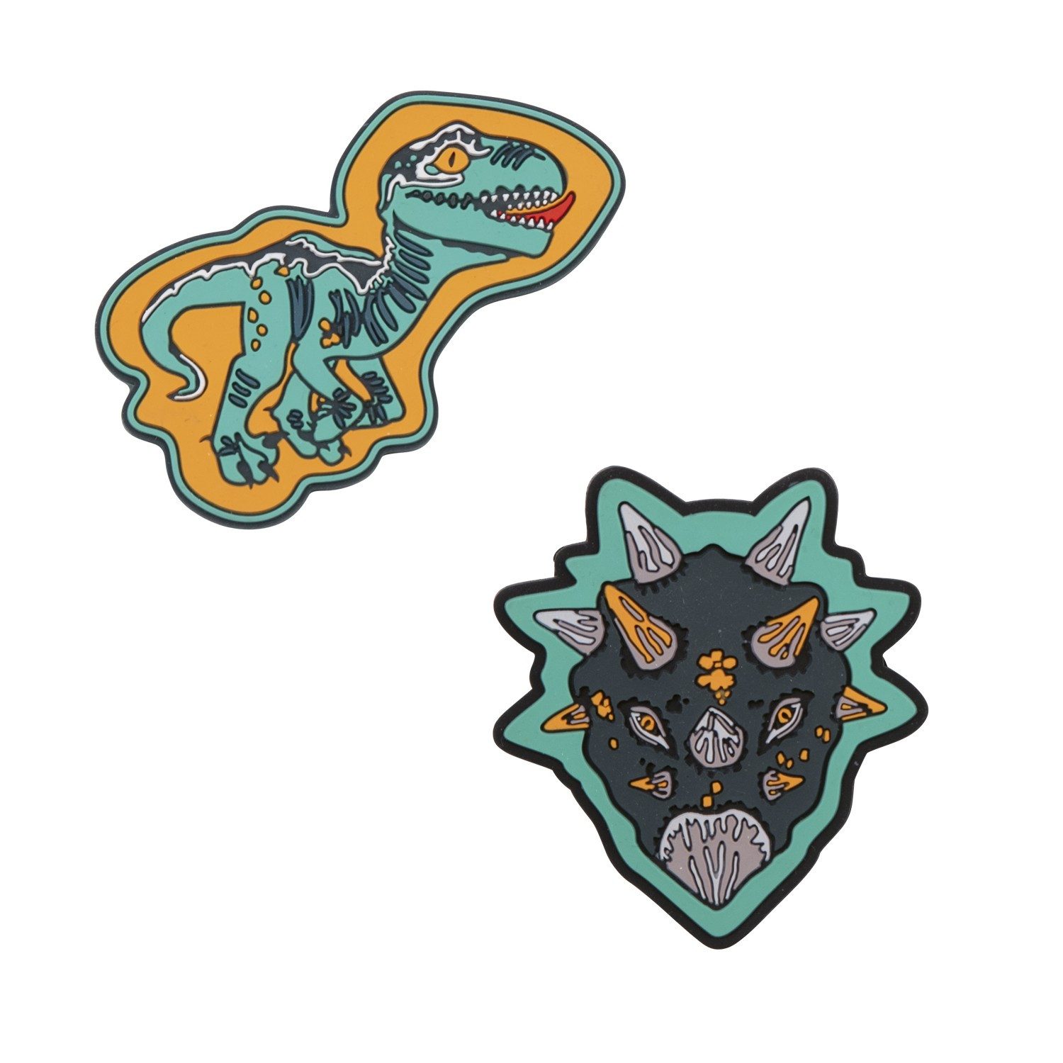 DerDieDas® Schulranzen DerDieDas Wechselbuttons, 2tlg. Dino Time