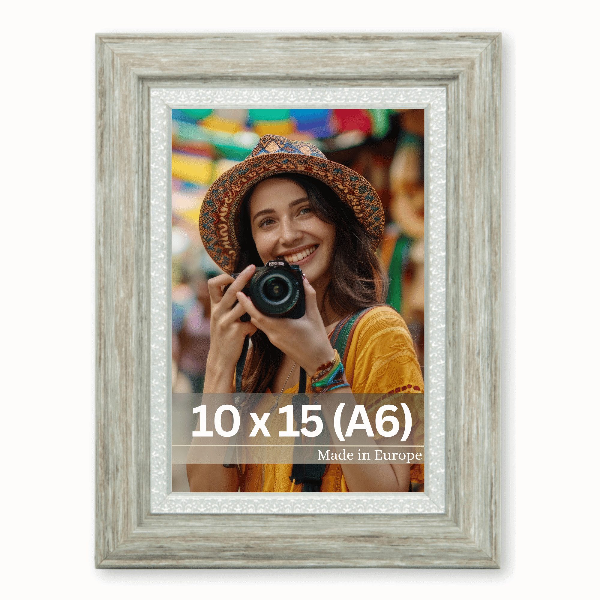 Victor (Zenith) Bilderrahmen Boho, Bilderrahmen Grau 10x15 cm (A6), Bilderr günstig online kaufen