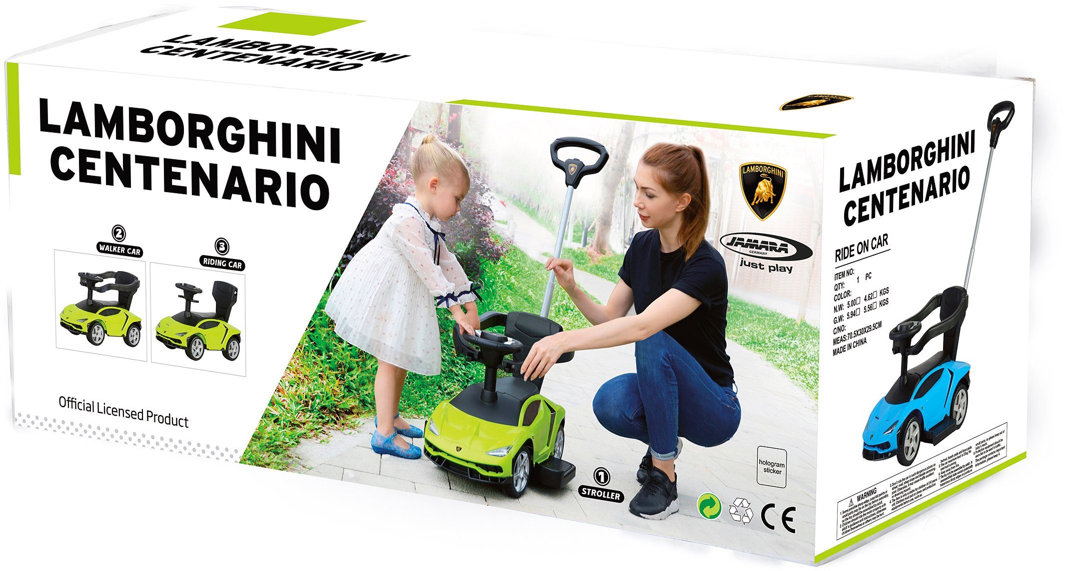 Image of Jamara Rutscherauto »JAMARA Kids, Lamborghini Centenario, grün«, mit Sound am Lenkrad