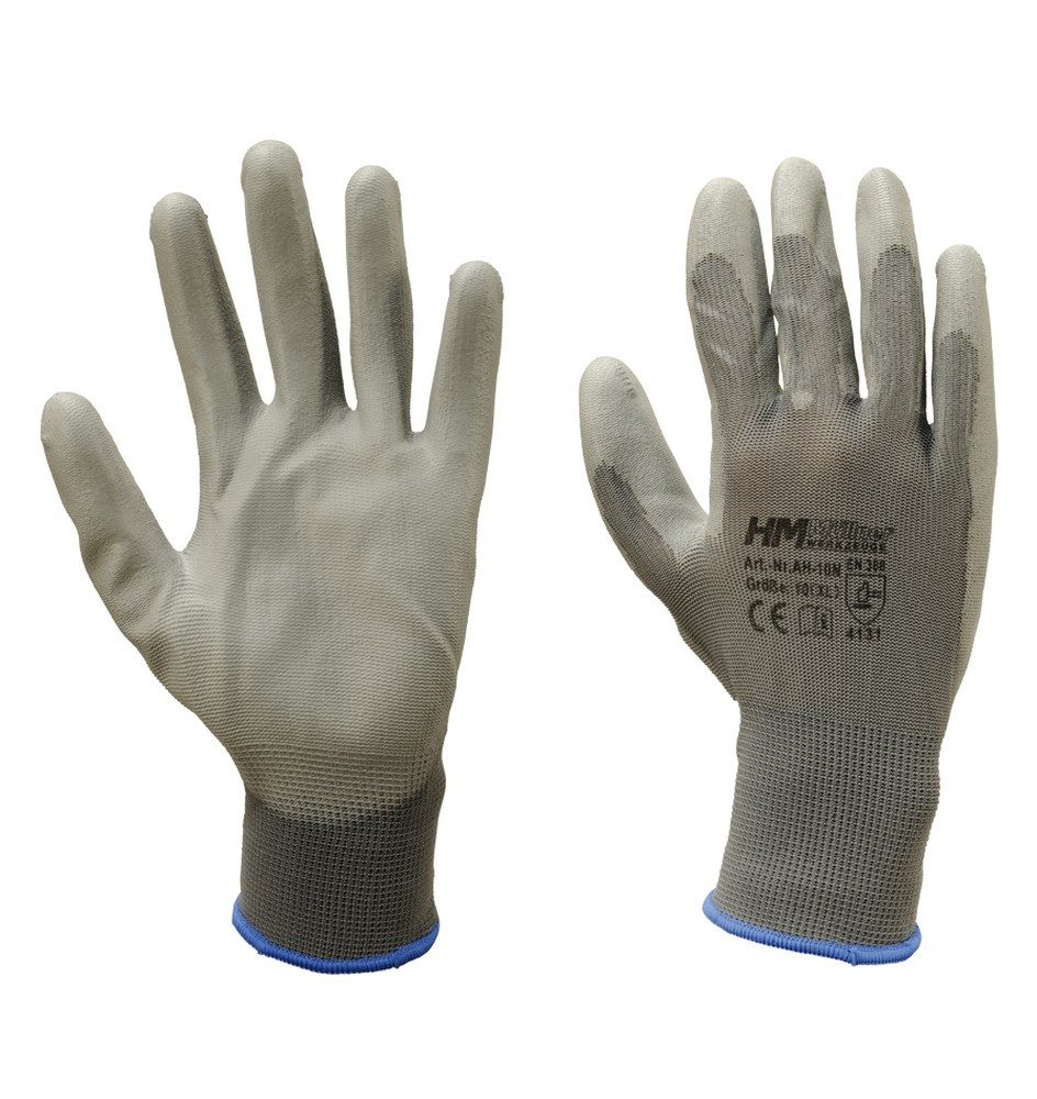 HM Müllner Werkzeuge Montage-Handschuhe Feinstrick-Schutzhandschuh anatomisch hohe Griffsicherheit