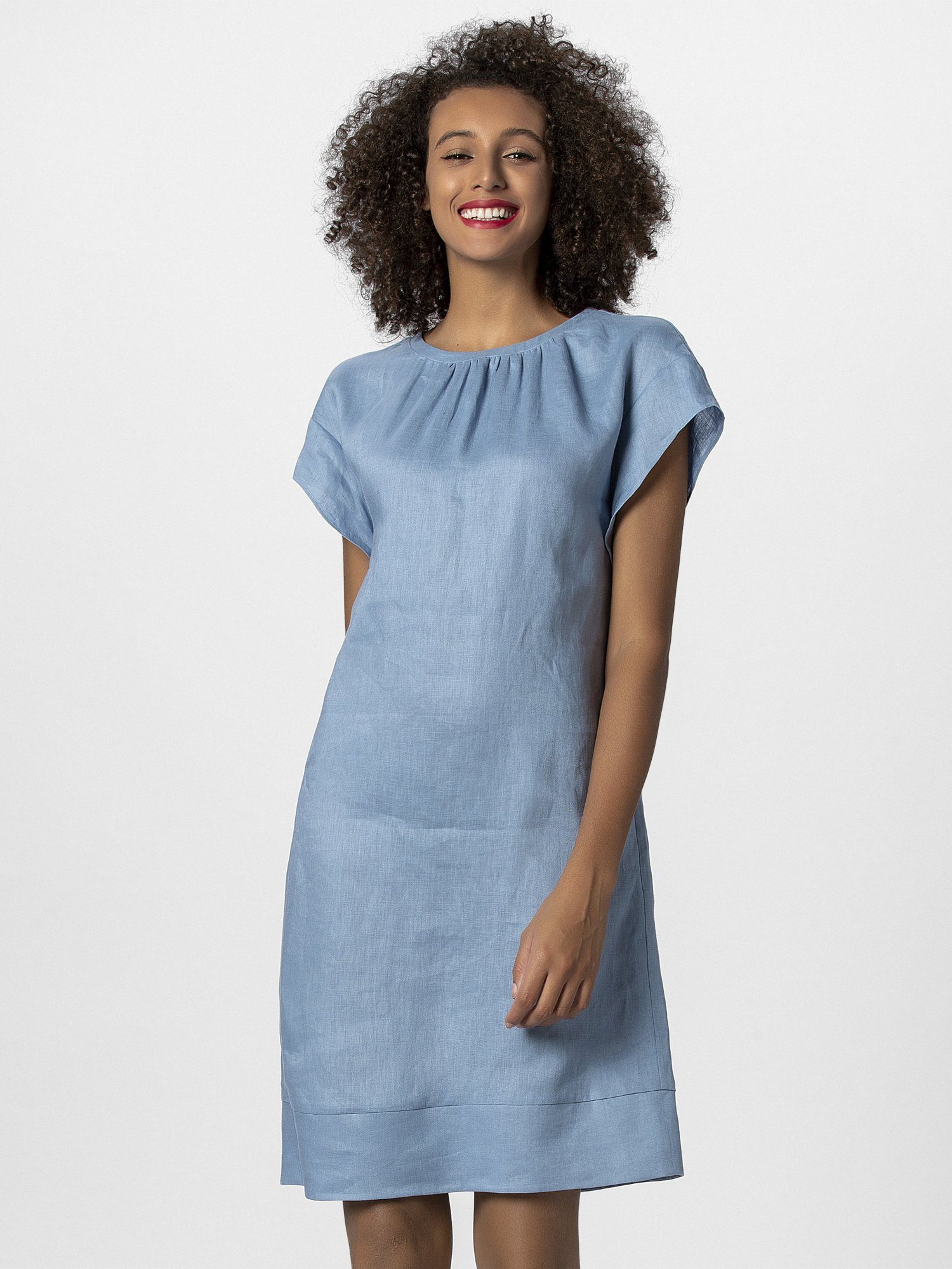 Apart Sommerkleid gerade geschnitten, aus der Naturfaser Leinen online  kaufen | OTTO