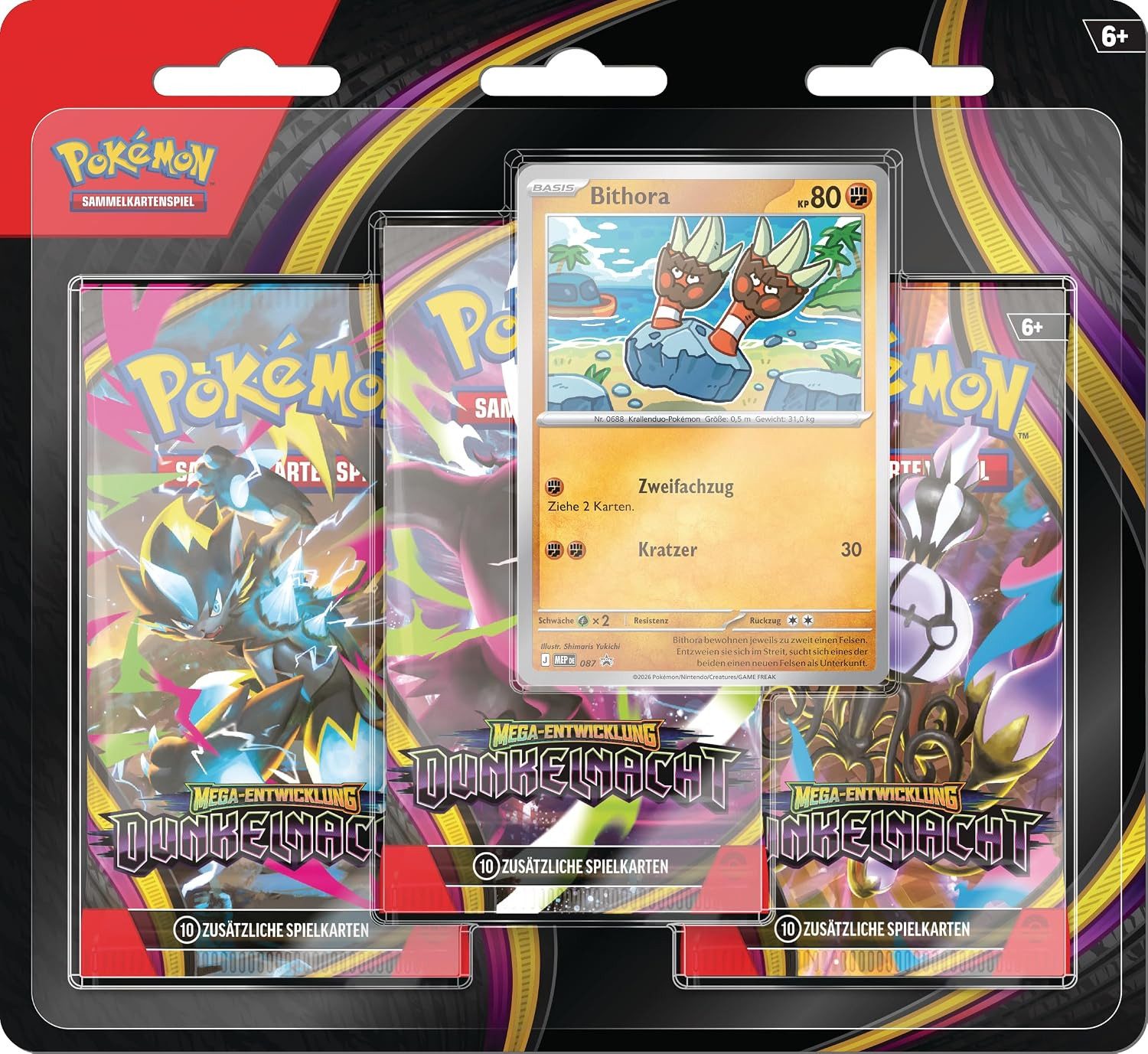 POKEMON JUEGO DE CARTAS Sammelkarte Pokémon (Sammelkartenspiel), PKM ME05 3-Pack-Blister - deutsch