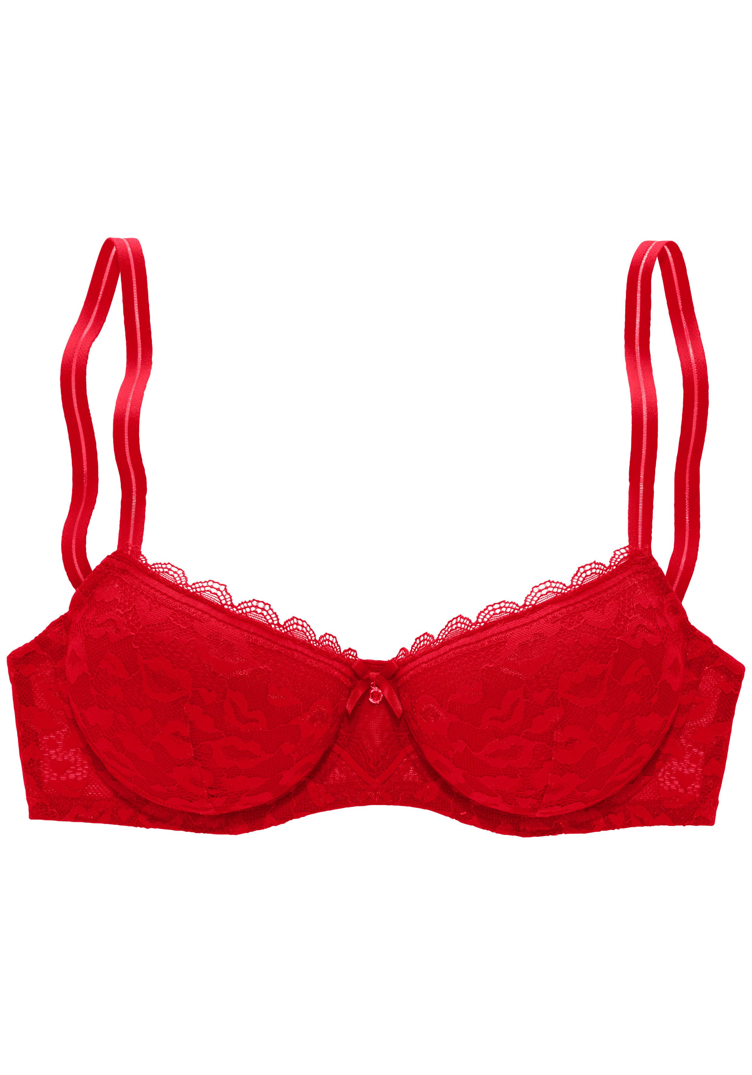 Vivance Schalen-BH aus Spitze in Leo-Optik im modischen Balconnet-Schnitt, Dessous