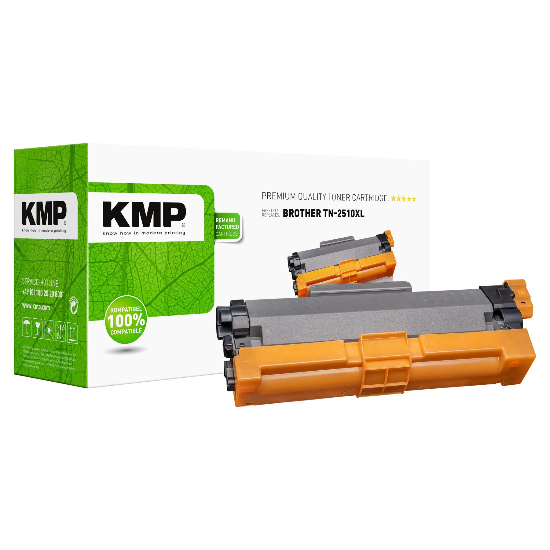 KMP Tonerkartusche KMP Toner 1270,3000 für Brother, ersetzt TN2510XL schwarz