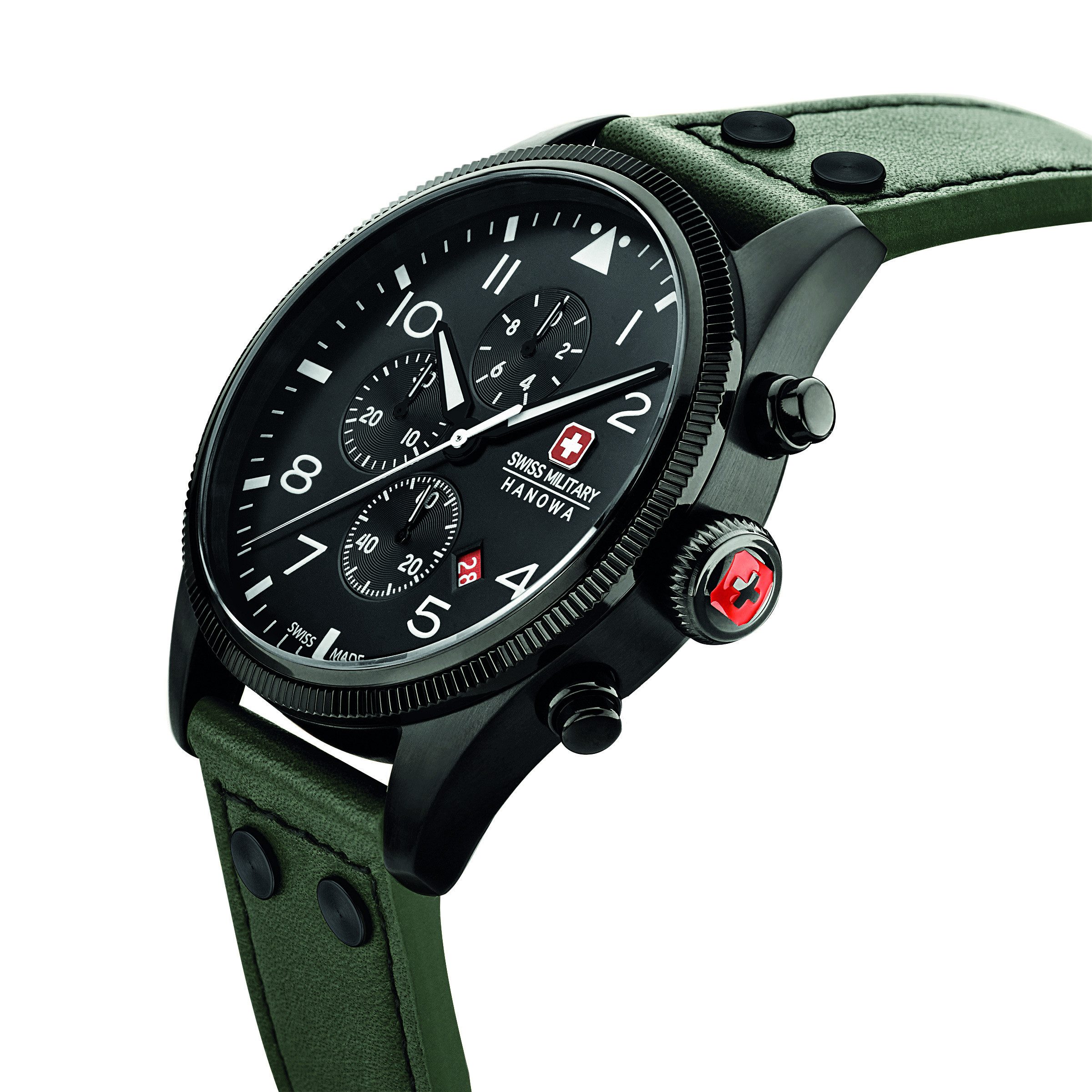 Swiss Military Hanowa Quarzuhr Quarzuhr Herrenuhr 43 Quarz Herren