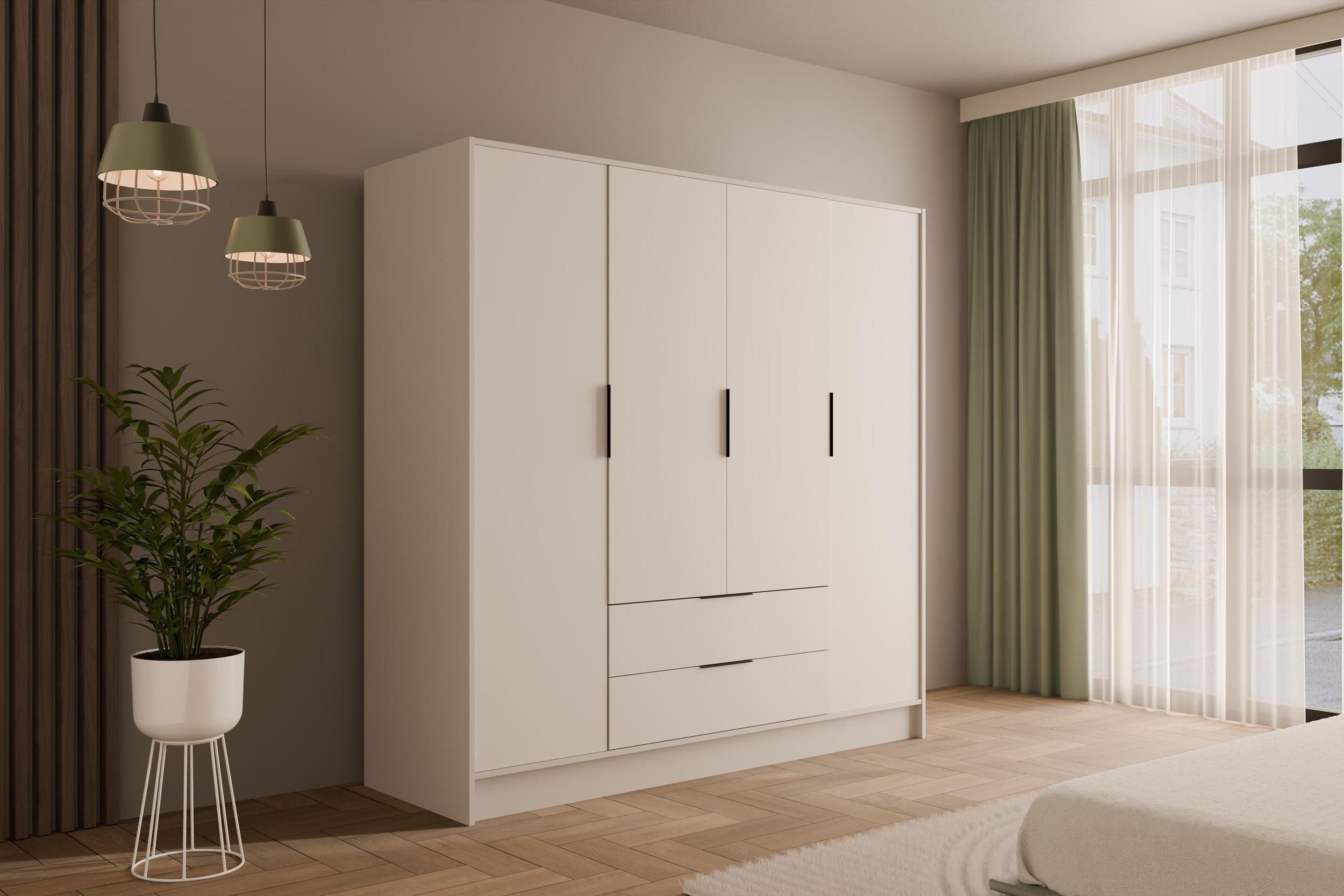 ALTDECOR Drehtürenschrank KOLIN (Kleiderschrank Garderobenschrank mit viel günstig online kaufen